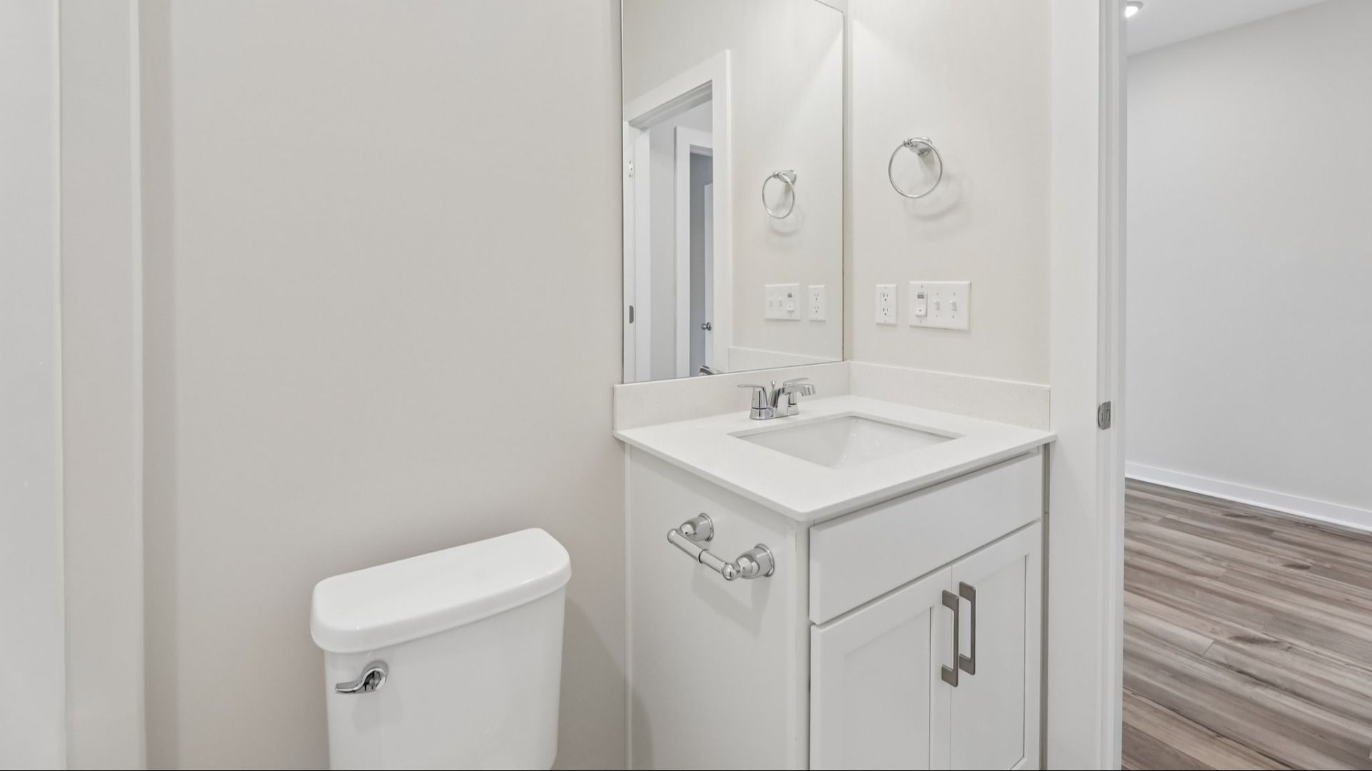 Bathroom with access to hallway