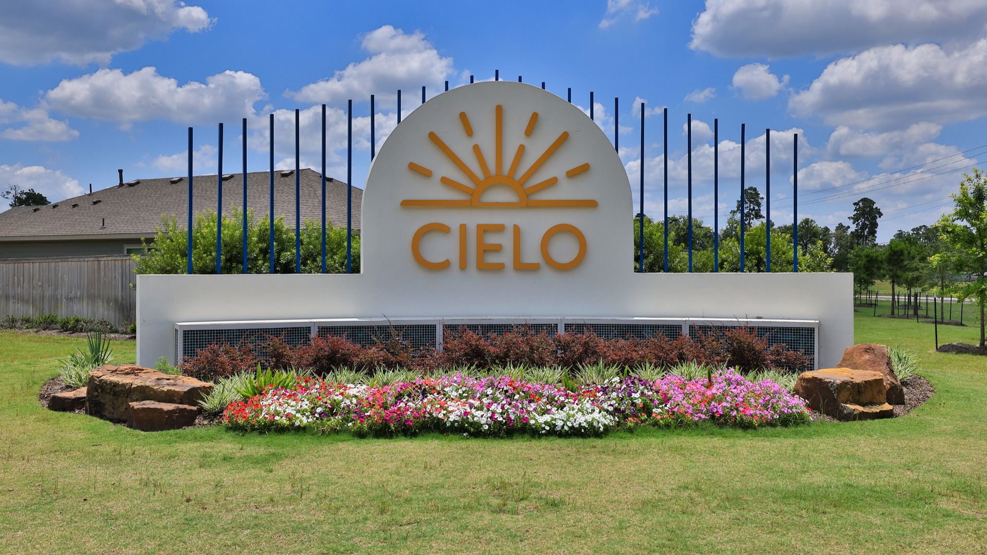 Bright Entry Monument in Cielo Community