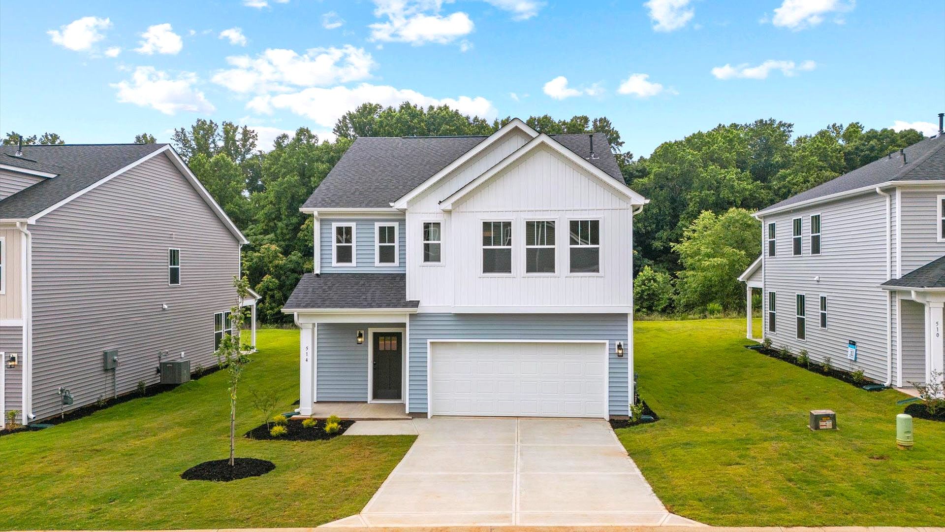 Front Exterior with 2-car garage
