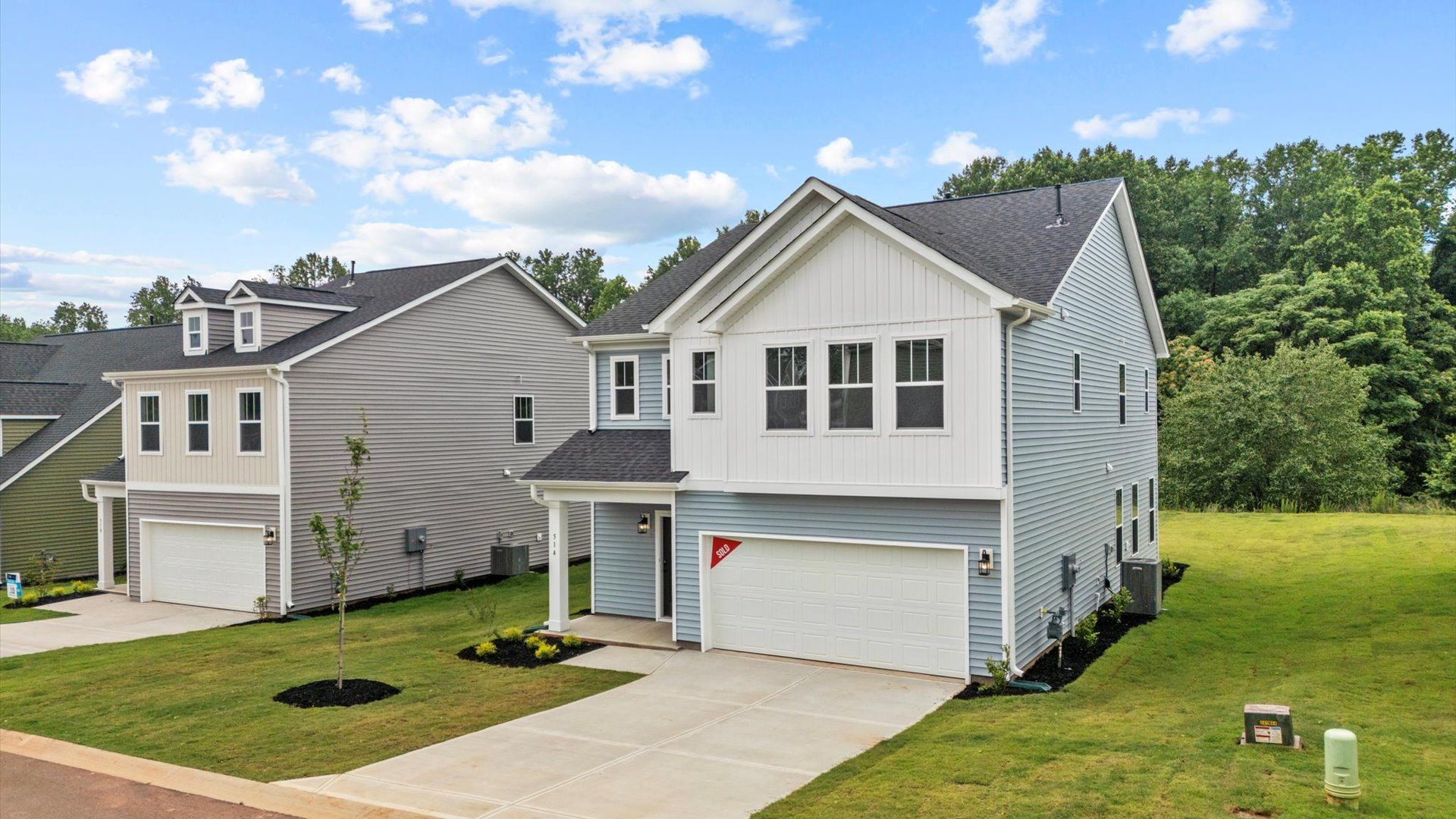 Front Exterior with 2-car garage