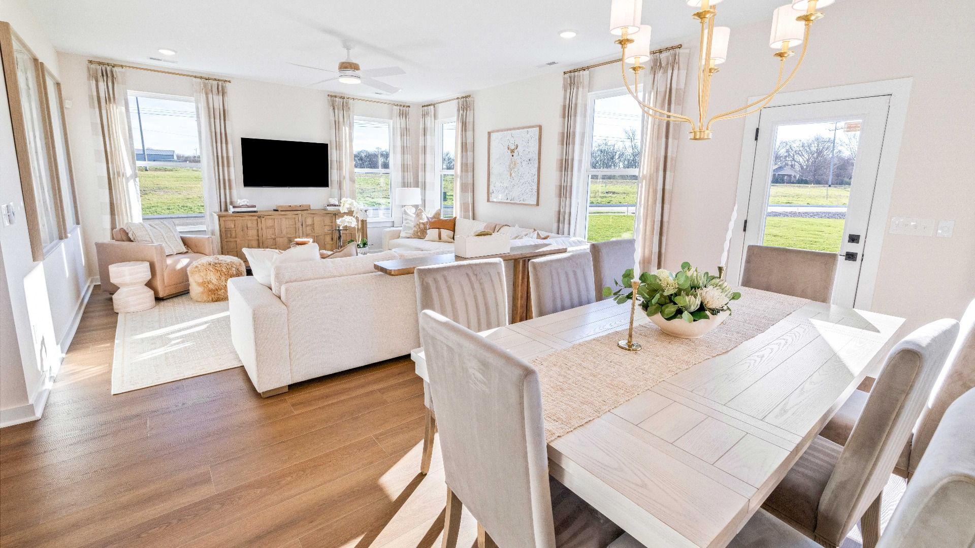 View of dining area and gathering room