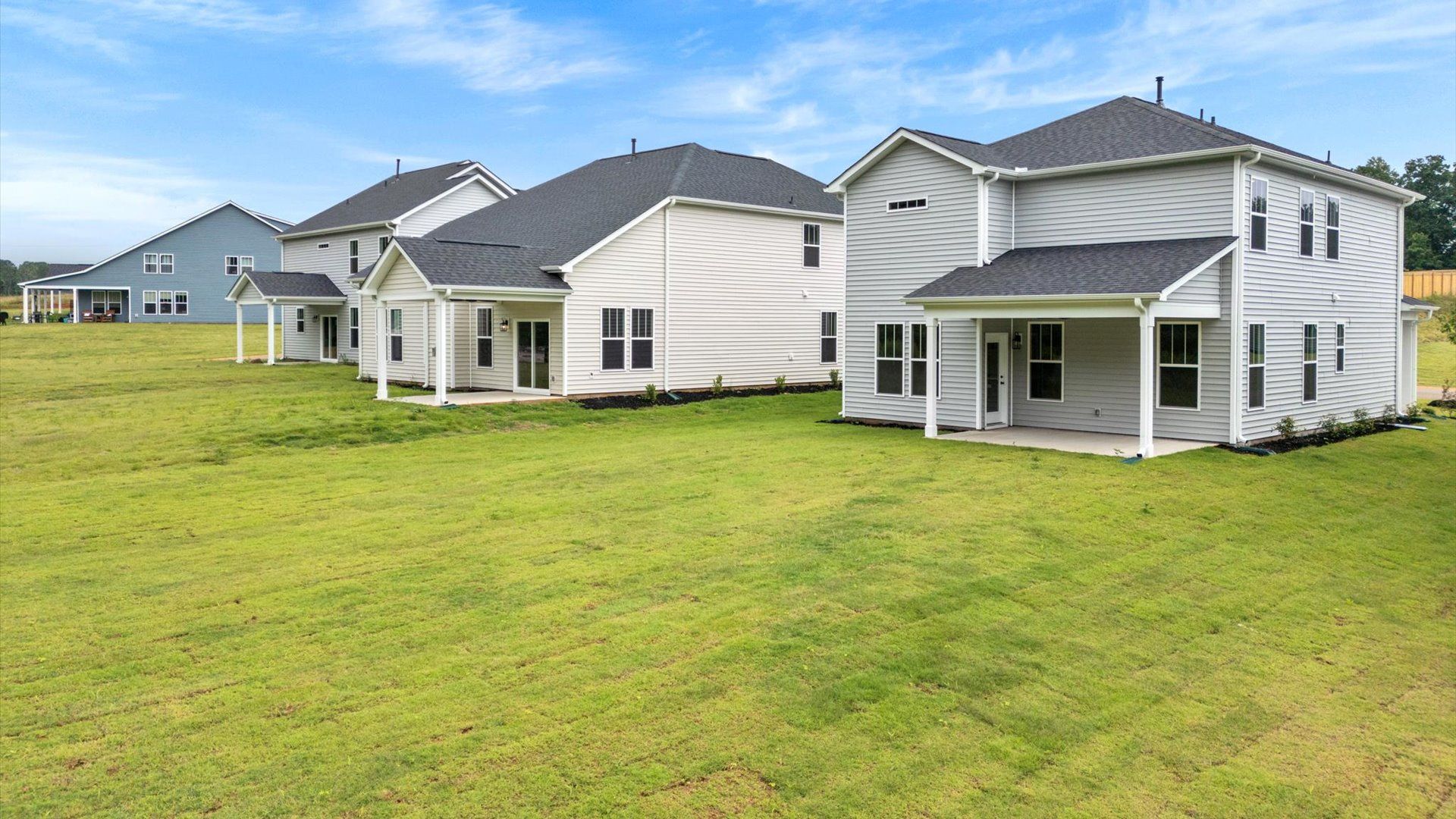 Rear exterior with covered porch