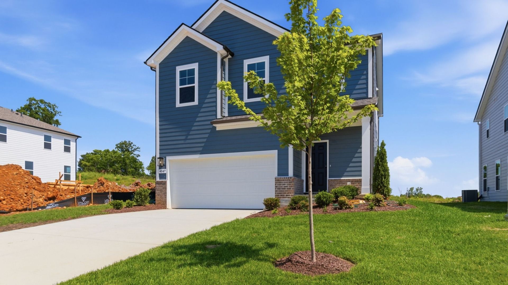 Exterior of home with 2-car garage