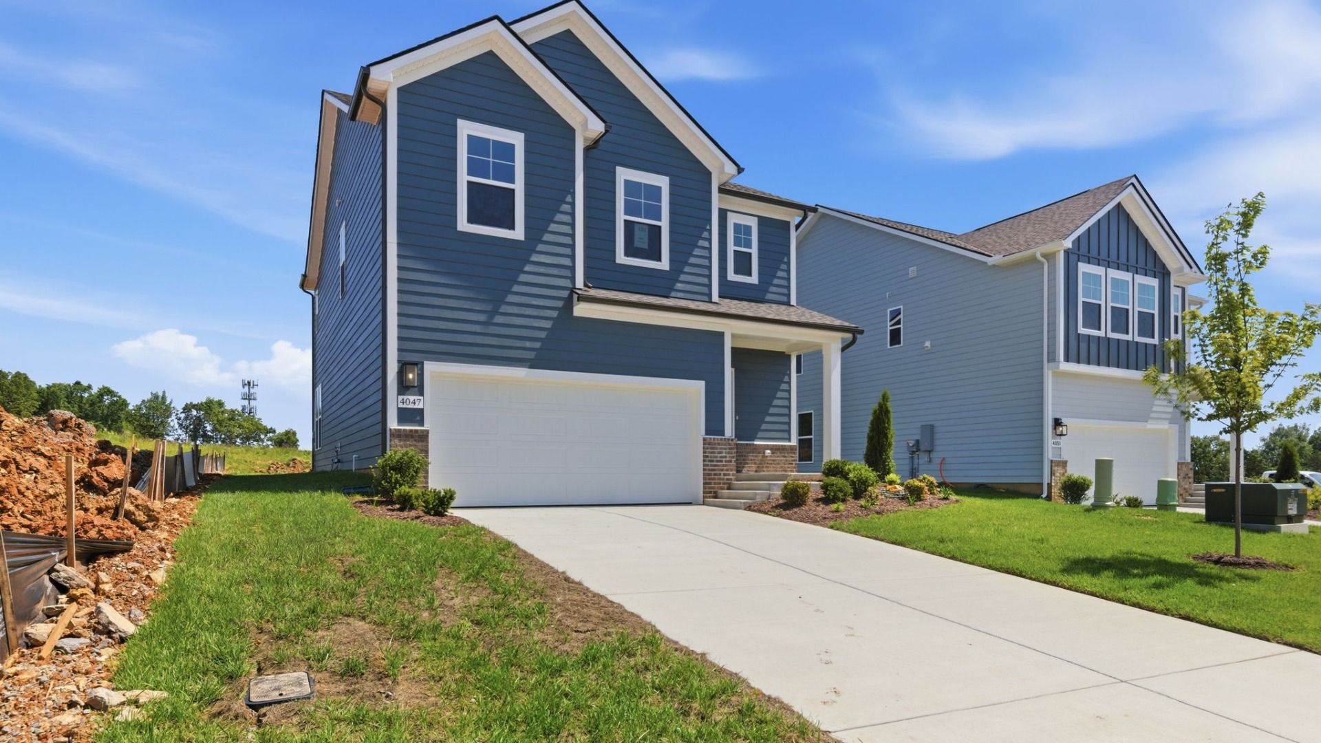Exterior of home with 2-car garage