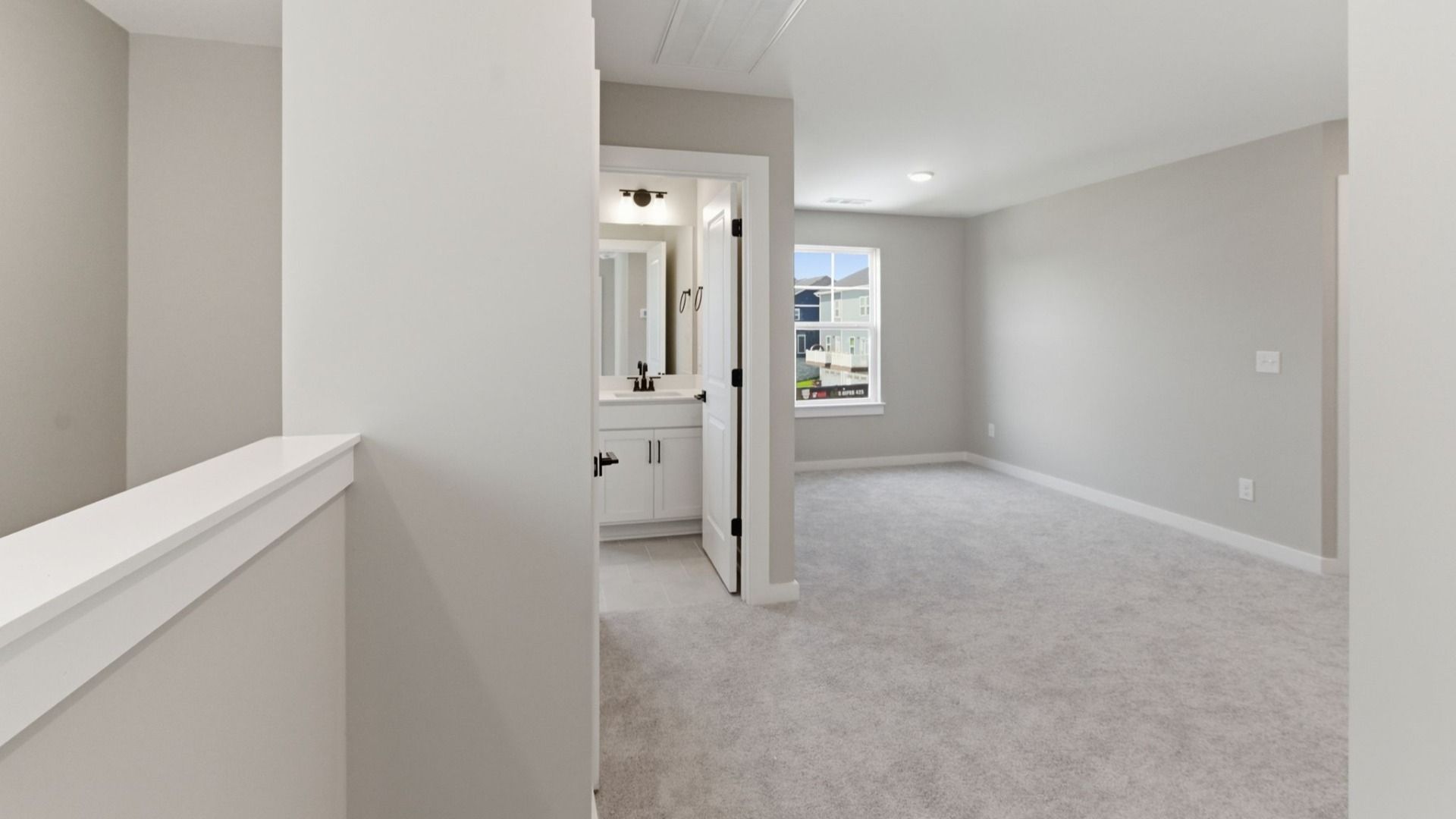 Loft area with access to bathroom