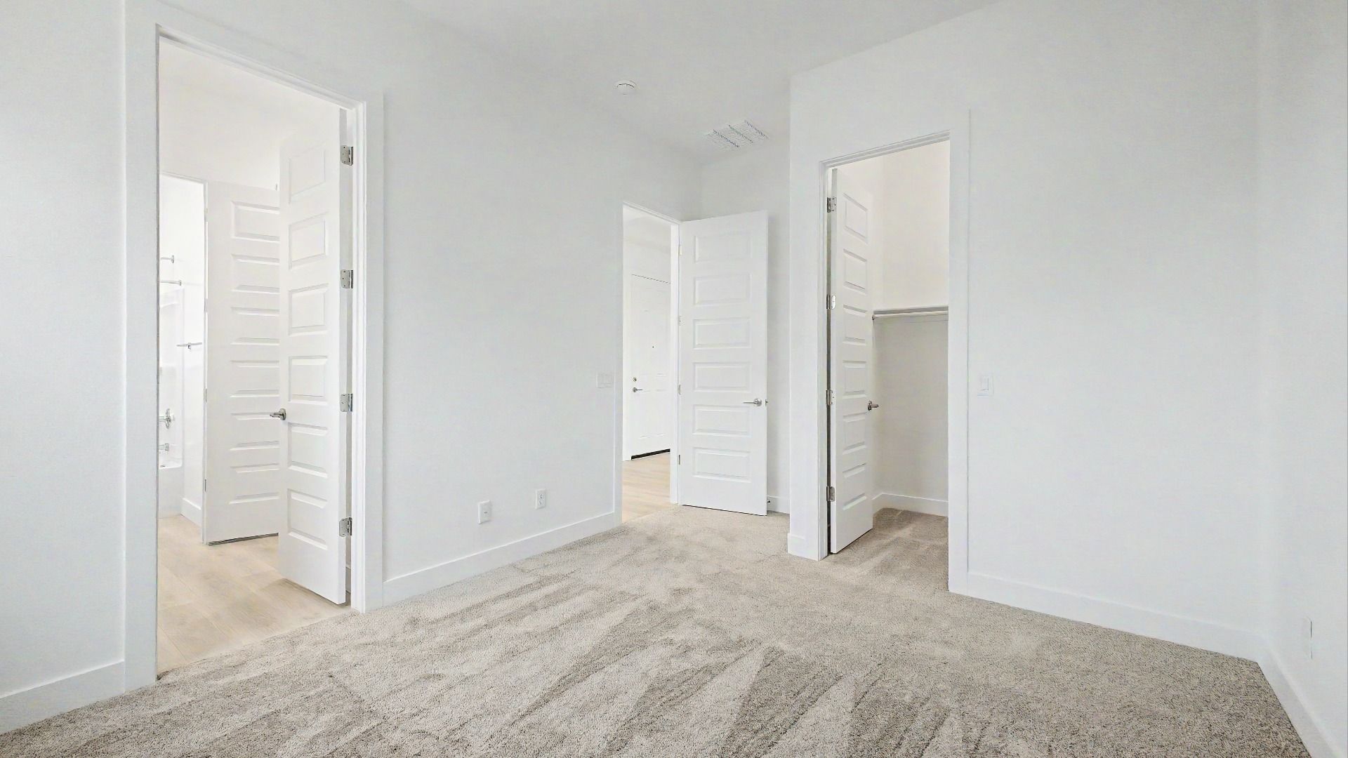 Third bedroom entry inside the move-in ready DRB home at Hacienda at Estrella, 16825 W Ardmore Rd, Goodyear, Arizona 85338.