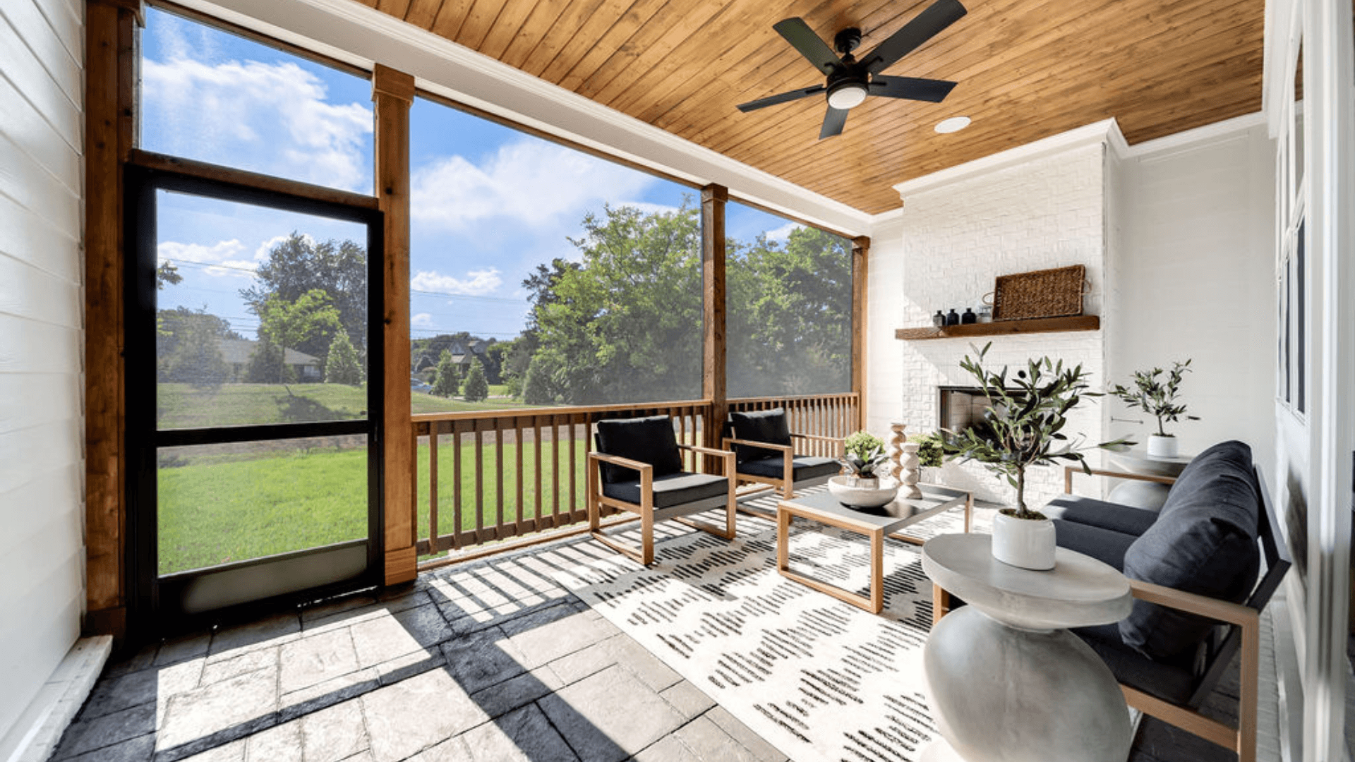Spacious Screened-In Porch