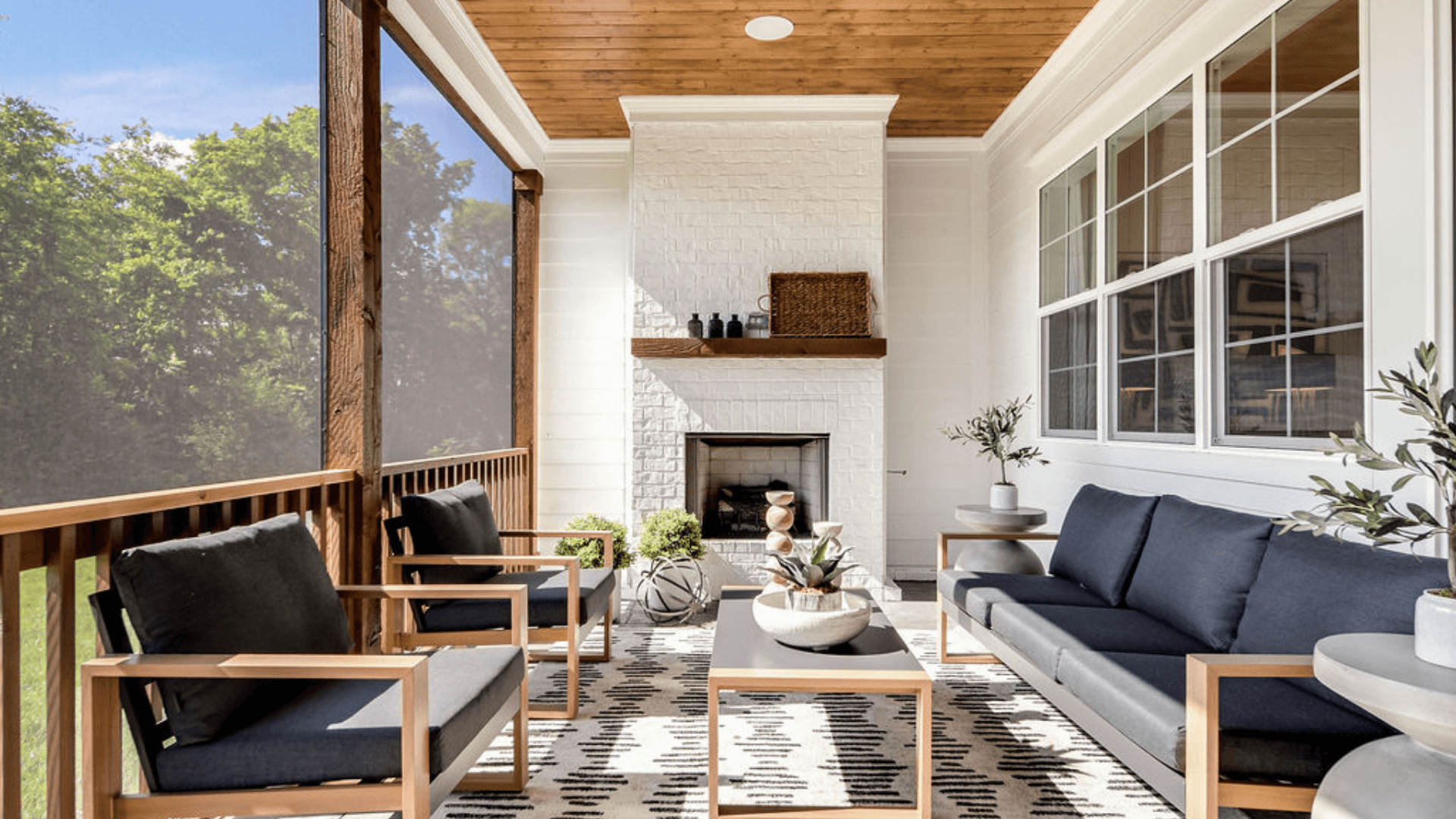 Spacious Screened-In Porch