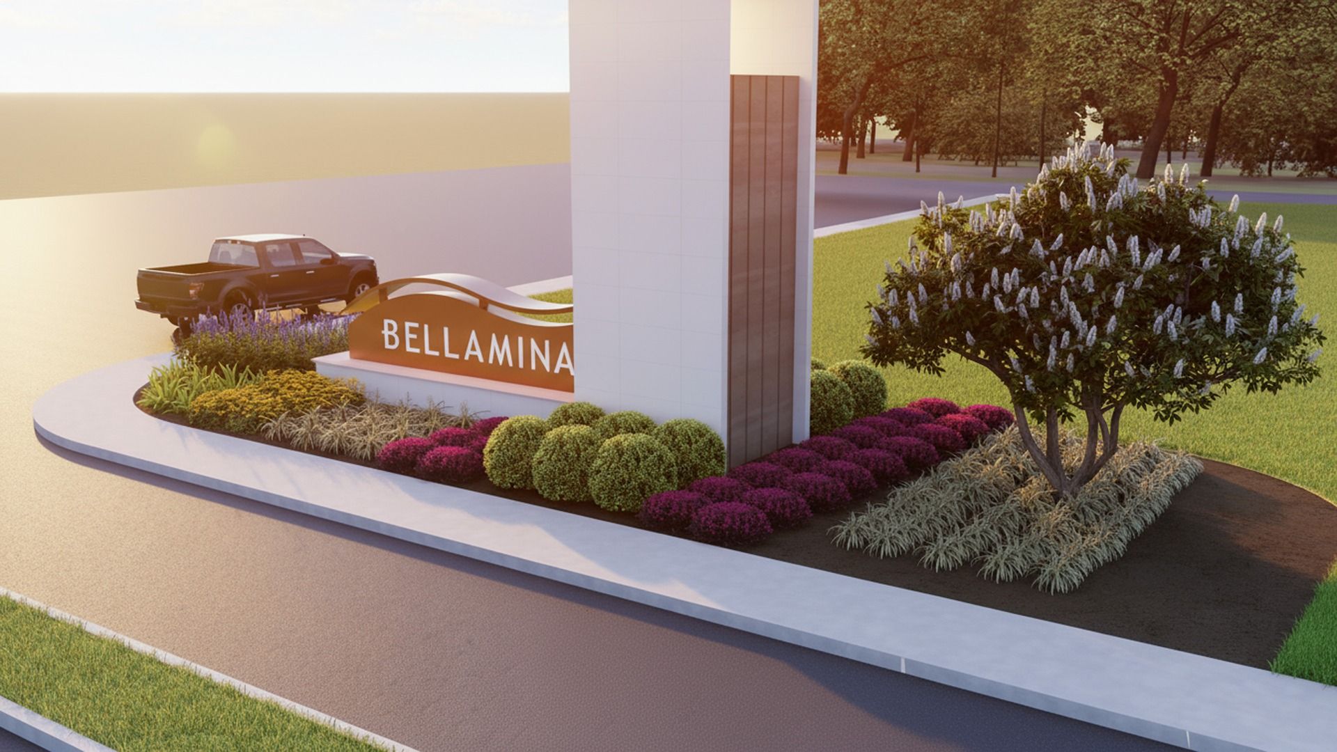 Bellamina Community Entrance Rendering in Waller, TX