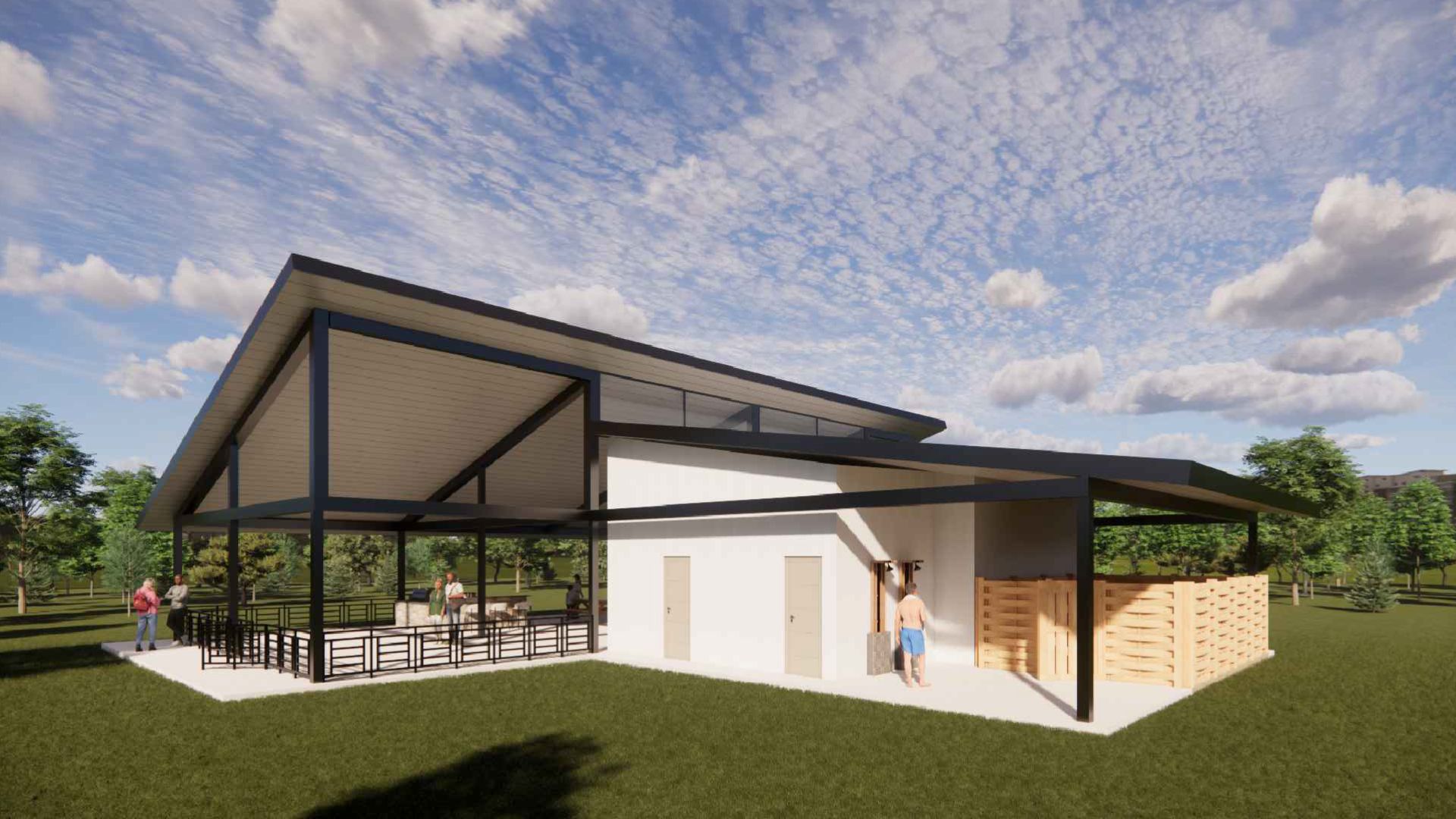 Bellamina Community Amenity Center Rendering in Waller, TX