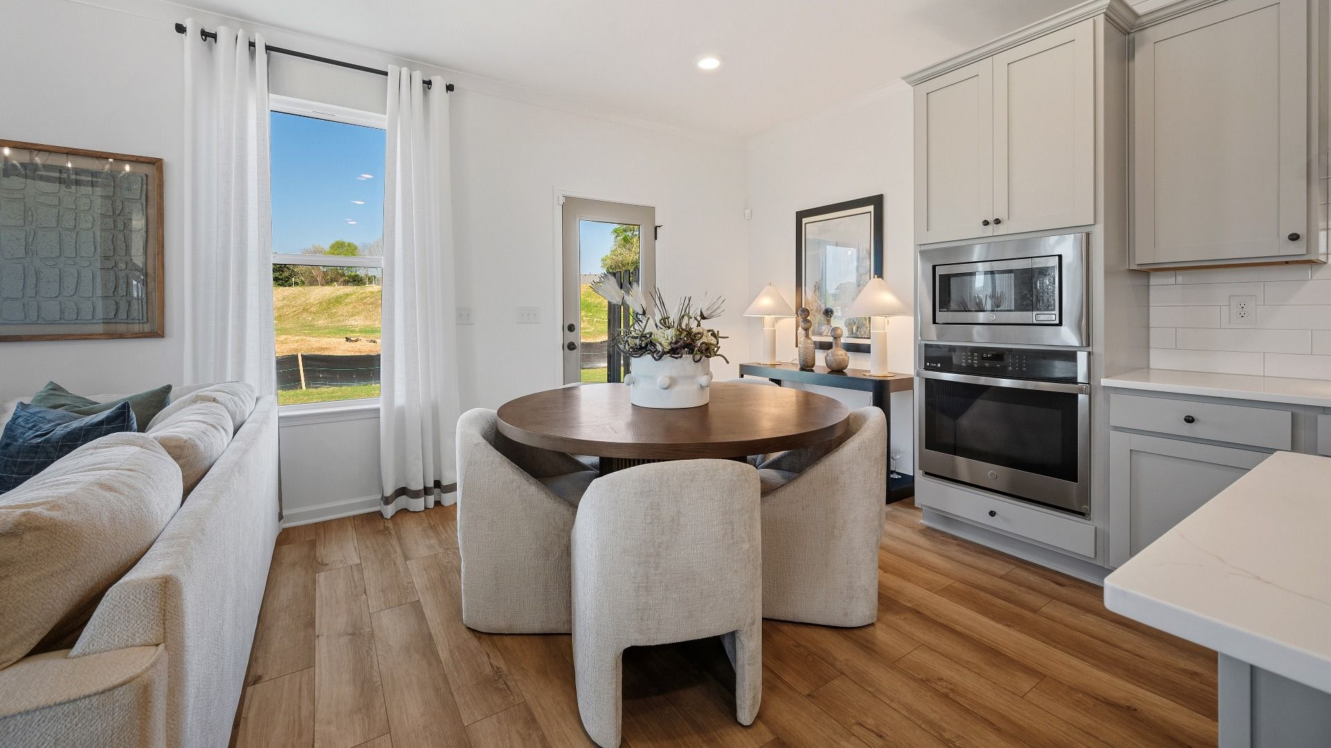 Dining area with access to outside