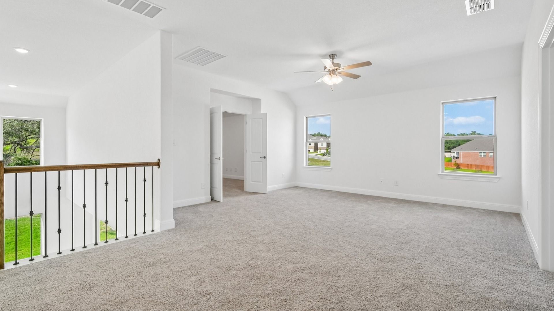 An interior shot of the game room in the Brown floorplan at Retreat at San Gabriel - Representative Image