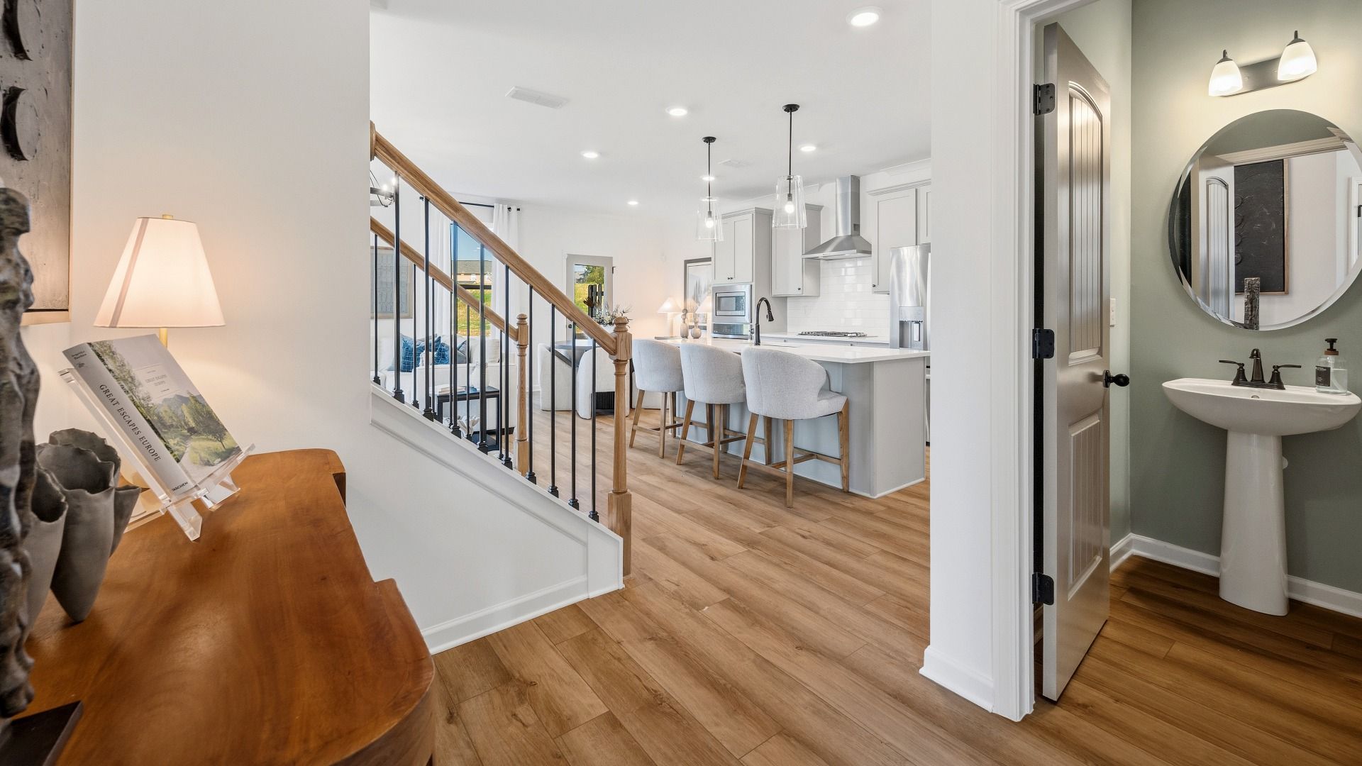 Front entryway to home with access to main living areas