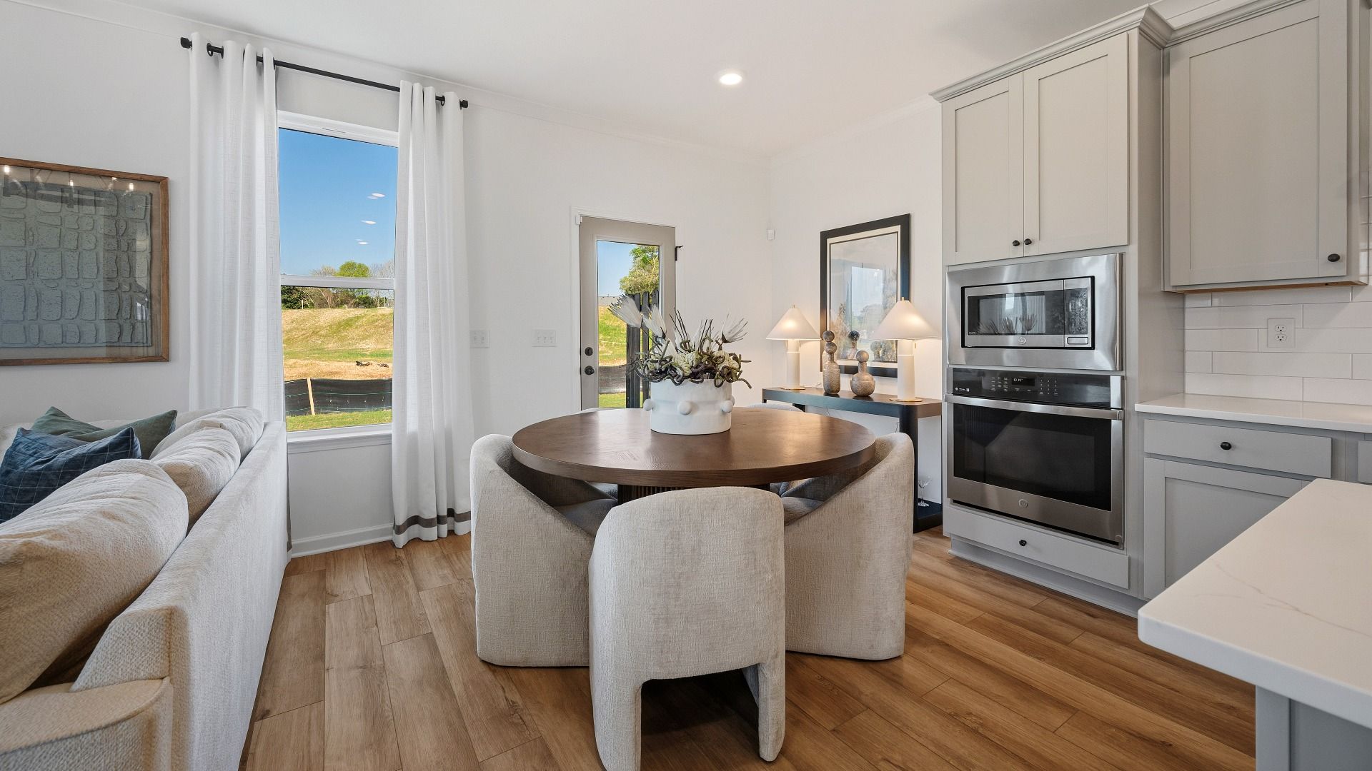 Dining area with access to rear entry