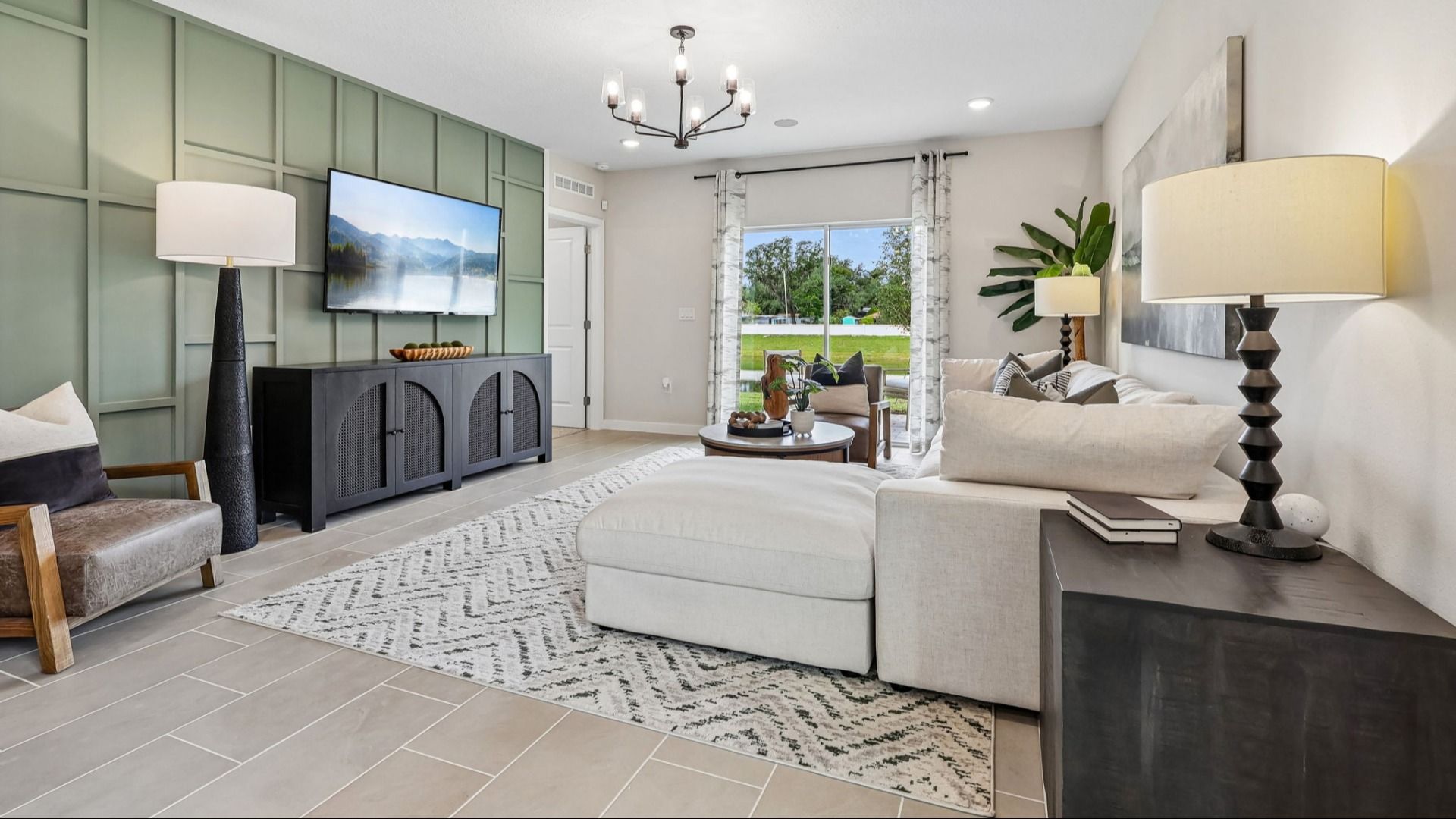 Flagler Floor Plan Living Area by DRB Homes in Willowbrook North in Winter Haven Florida