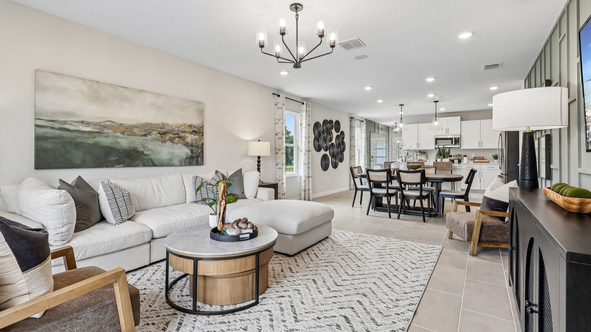Flagler Floor Plan Open Concept with a spacious Living Area by DRB Homes in Willowbrook North in Winter Haven Florida