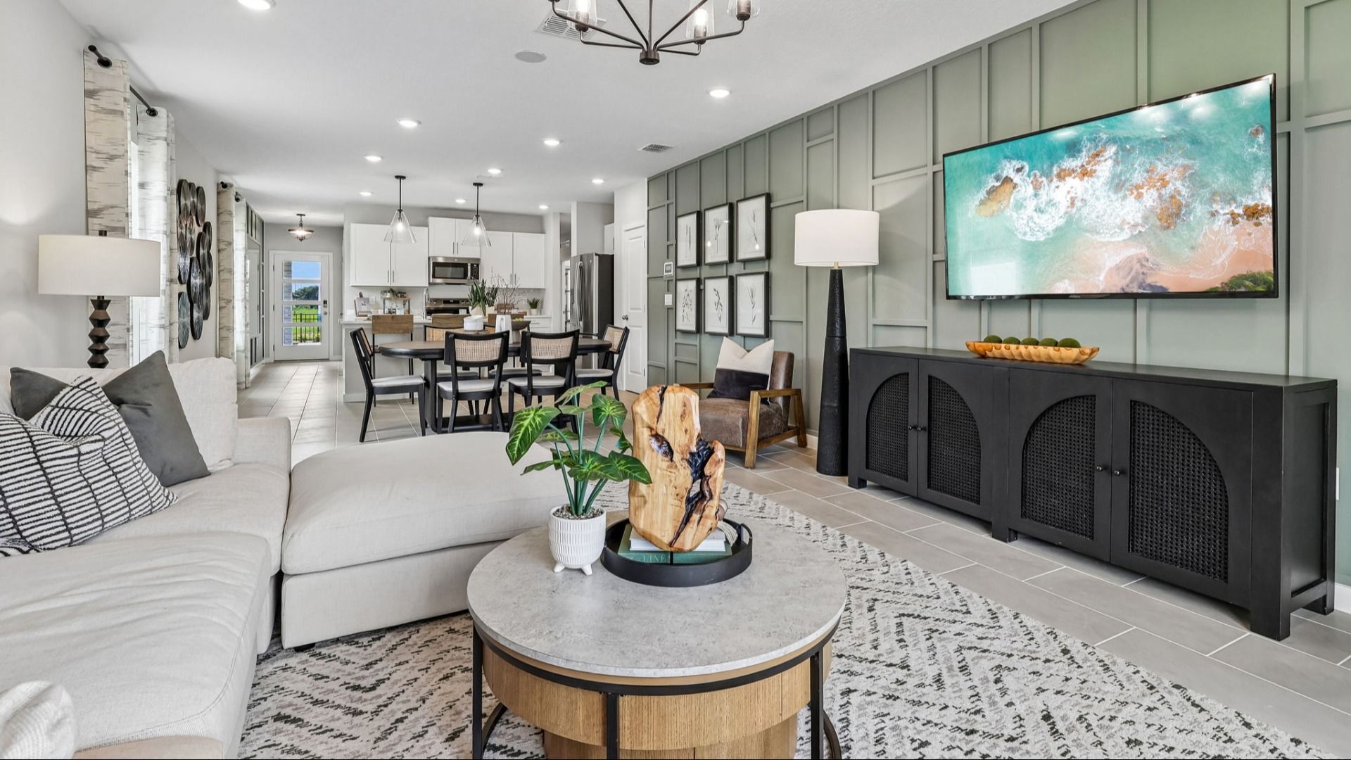 Flagler Floor Plan Open Concept with a spacious Living Area by DRB Homes in Willowbrook North in Winter Haven Florida