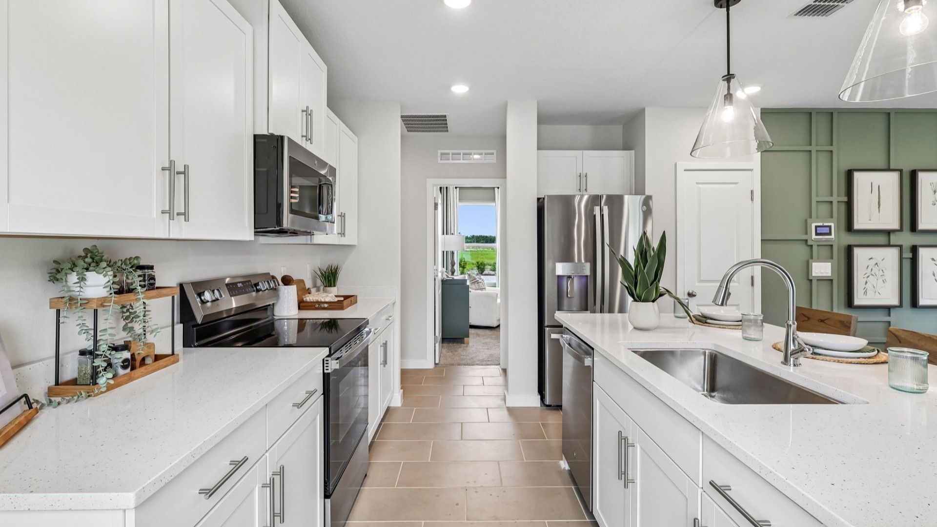 Flagler Floor Plan Kitchen by DRB Homes in Willowbrook North New Homes in Winter Haven Florida