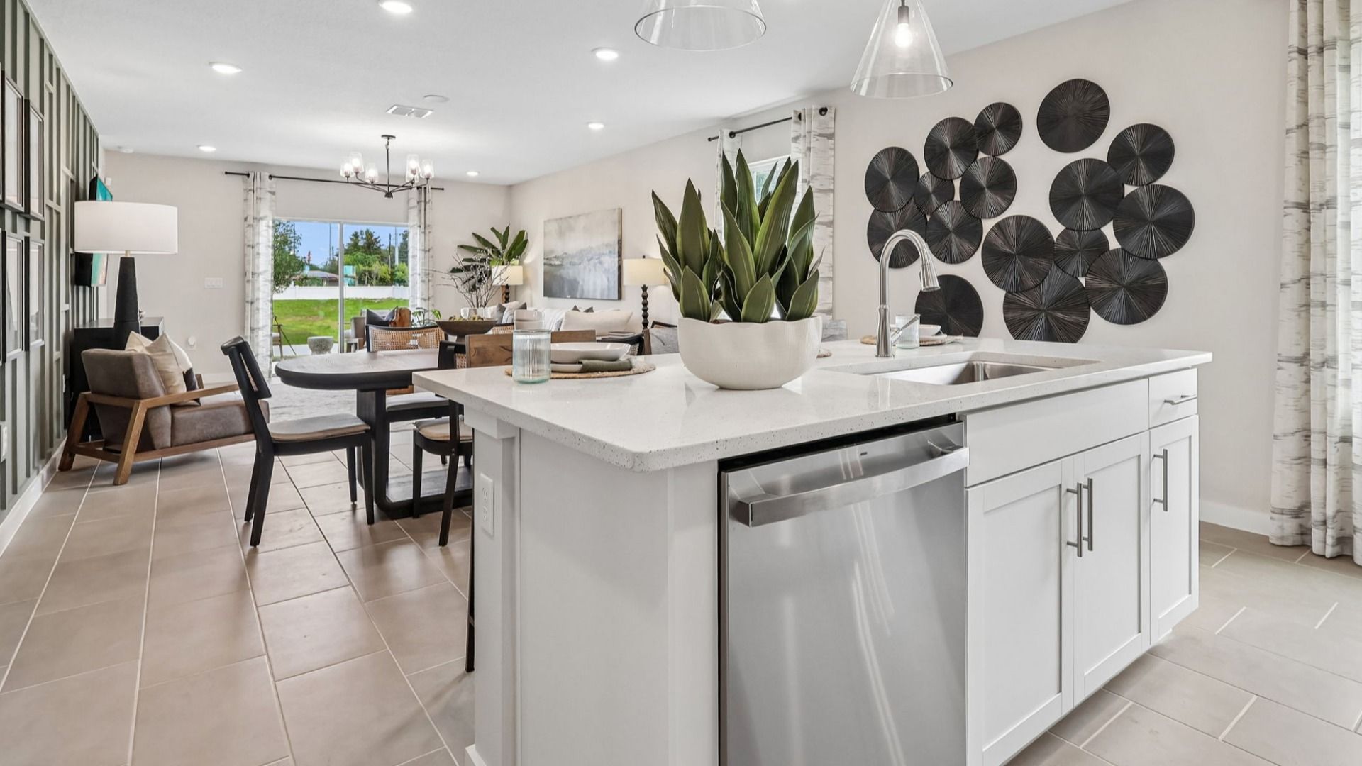 Flagler Floor Plan Kitchen Island by DRB Homes in Willowbrook North New Homes in Winter Haven Florida