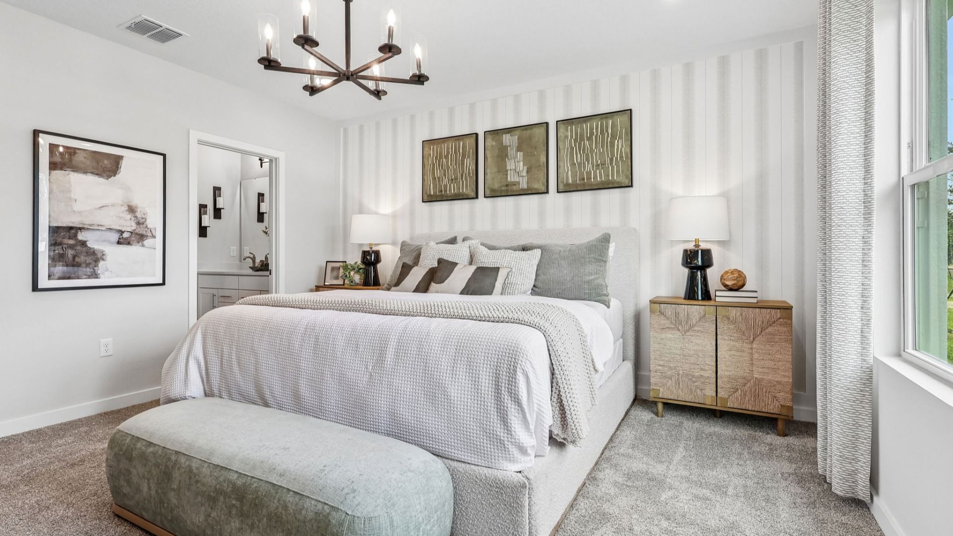 Flagler Floor Plan Primary Suite with en suite bath by DRB Homes in Willowbrook North New Homes in Winter Haven Florida
