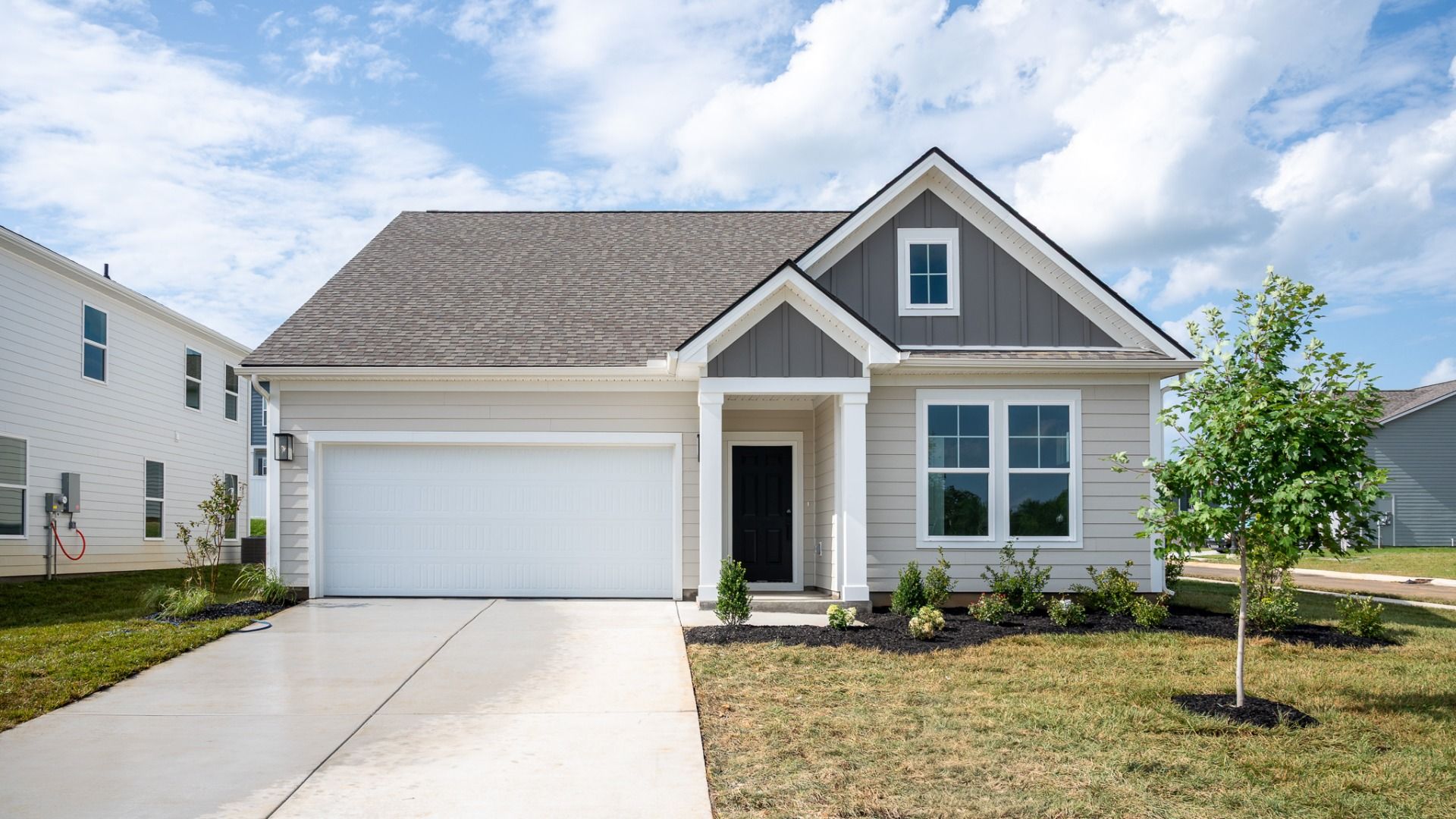 Exterior of Avondale floor plan with 2-car garage