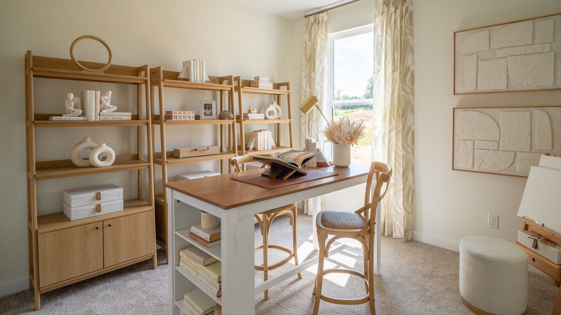 Bedroom space used as office space