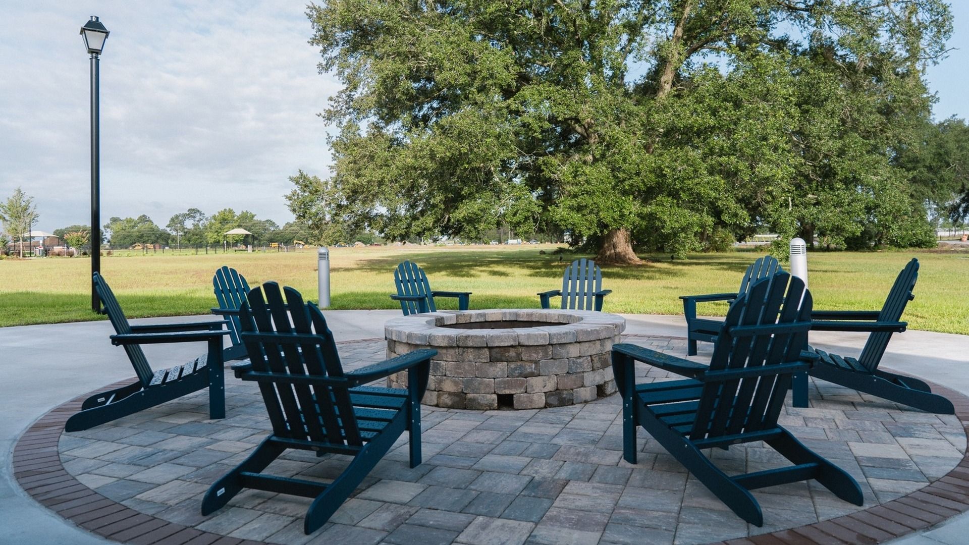 Granary Park New Home Community in Clay County, Located in Jacksonville FL Resort Style Amenity Center with a fire pit