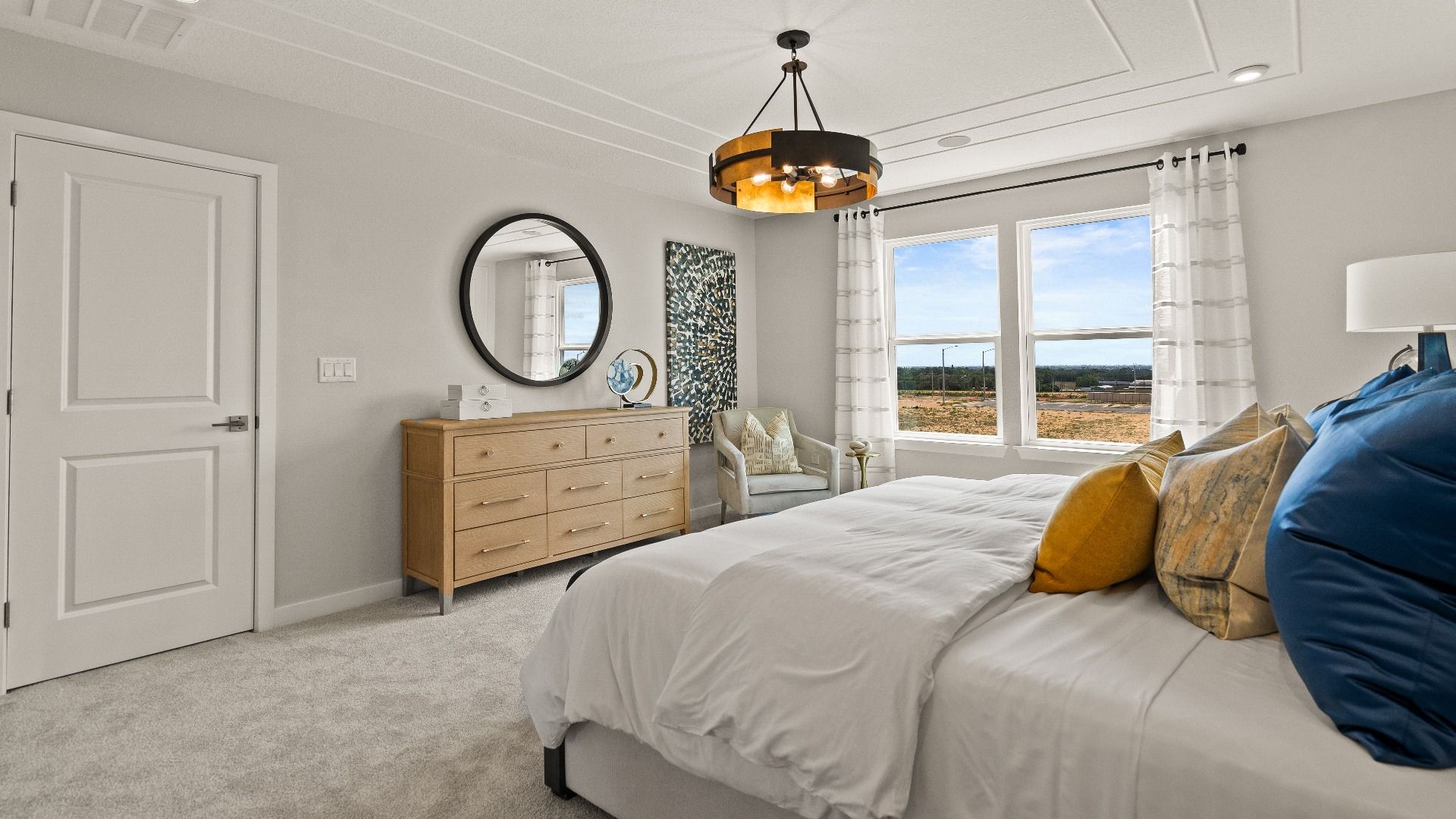 DRB Homes Model Floor Plan primary suite, Granary Park New Homes in Clay County, located in Jacksonville, Florida