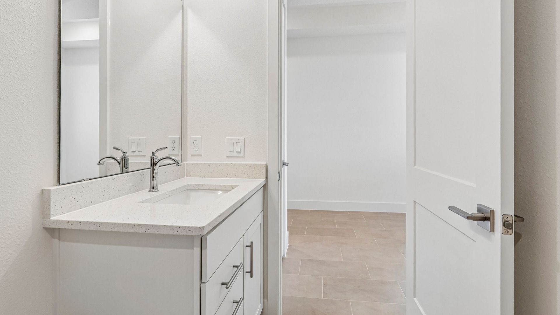 Longleaf Floor Plan Secondary Bathroom by DRB Homes in Trailside New Homes in Mount Dora Fl