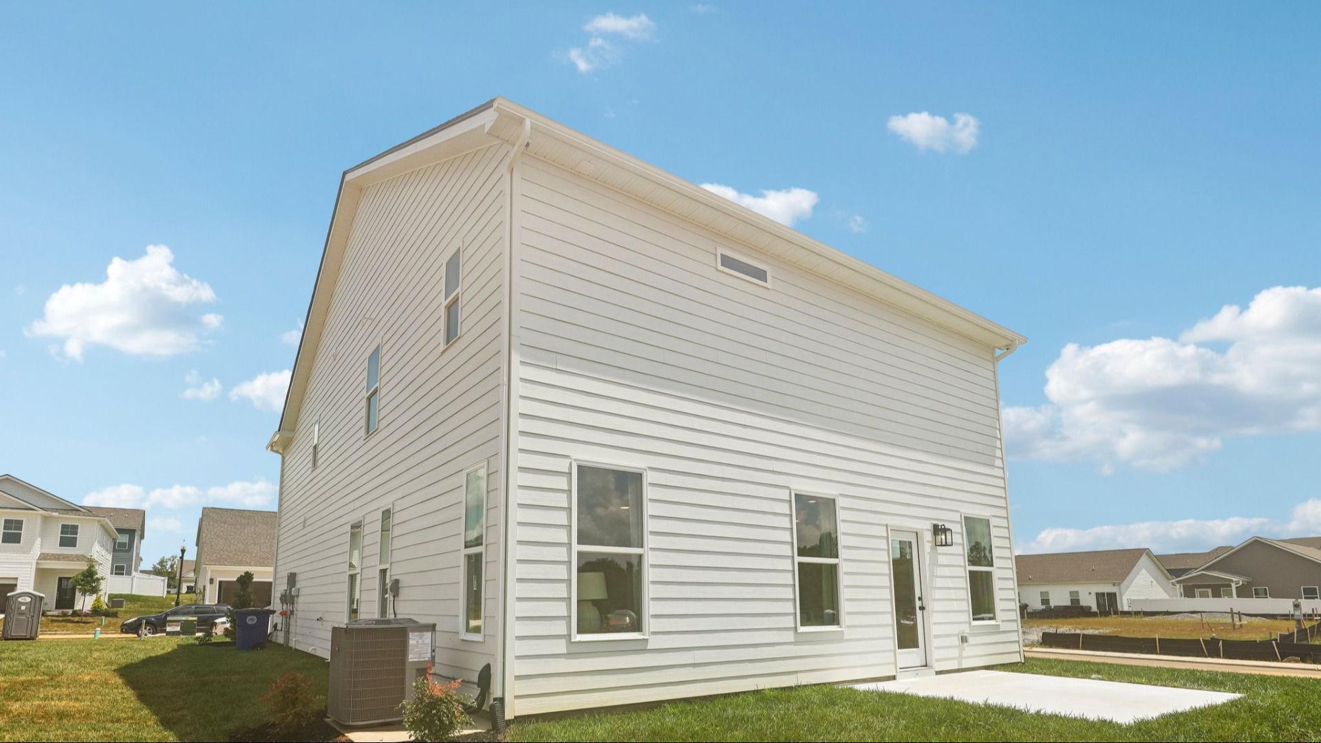 Rear white exterior