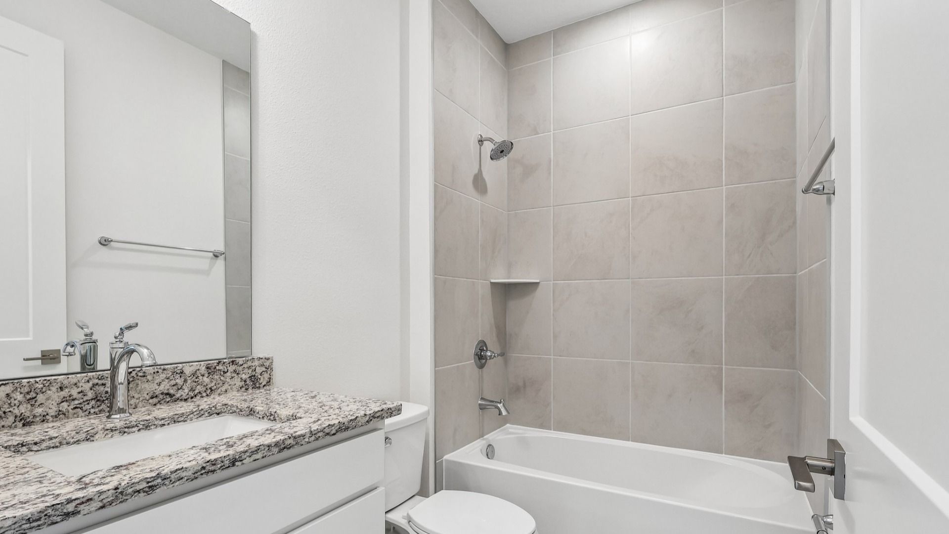 Acacia Floor Plan Secondary Bathroom in New Home Community Lakeside at Satilla in St. Cloud, FL