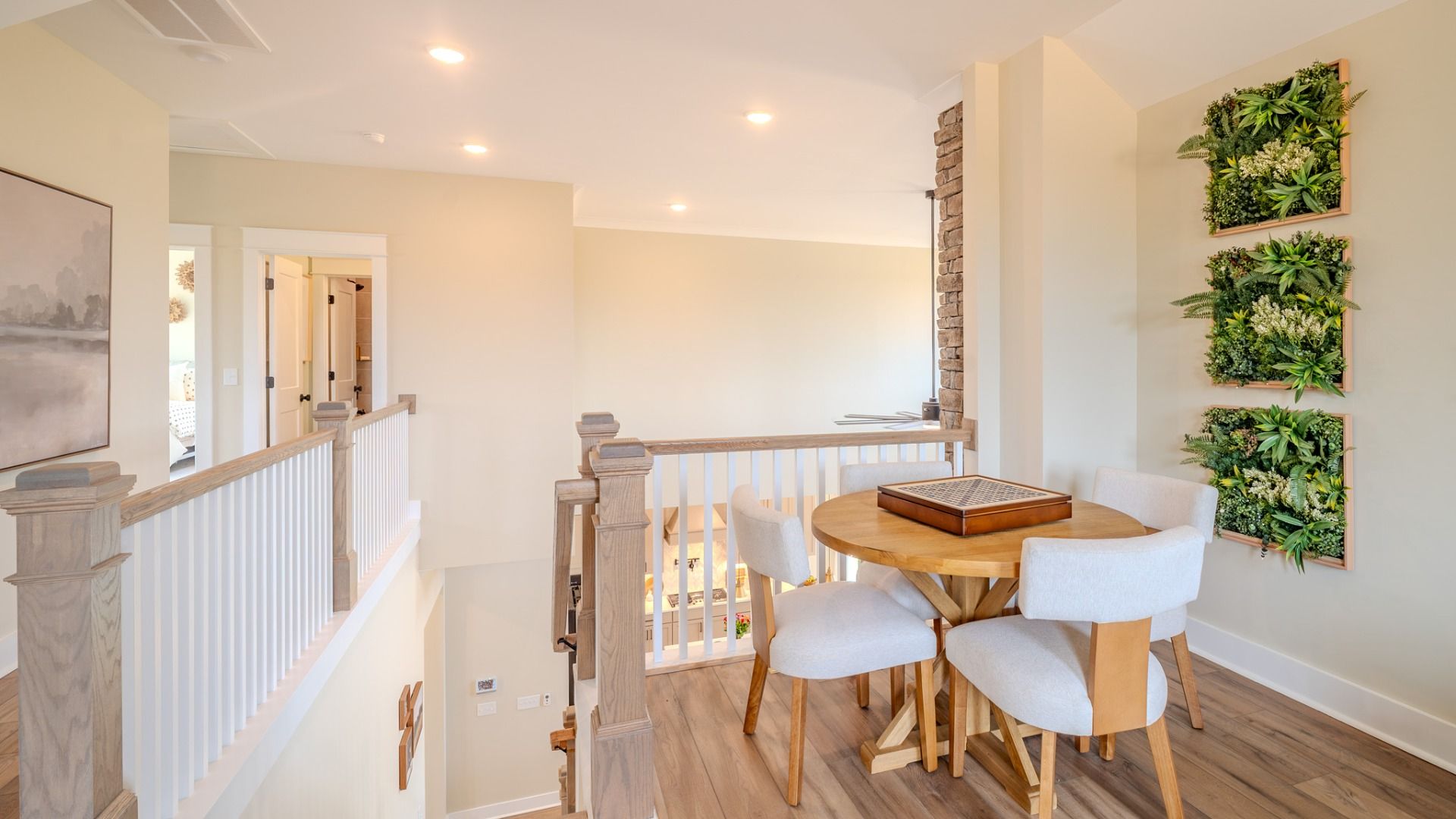 Spacious loft with hard surface flooring and bright natural lighting from windows