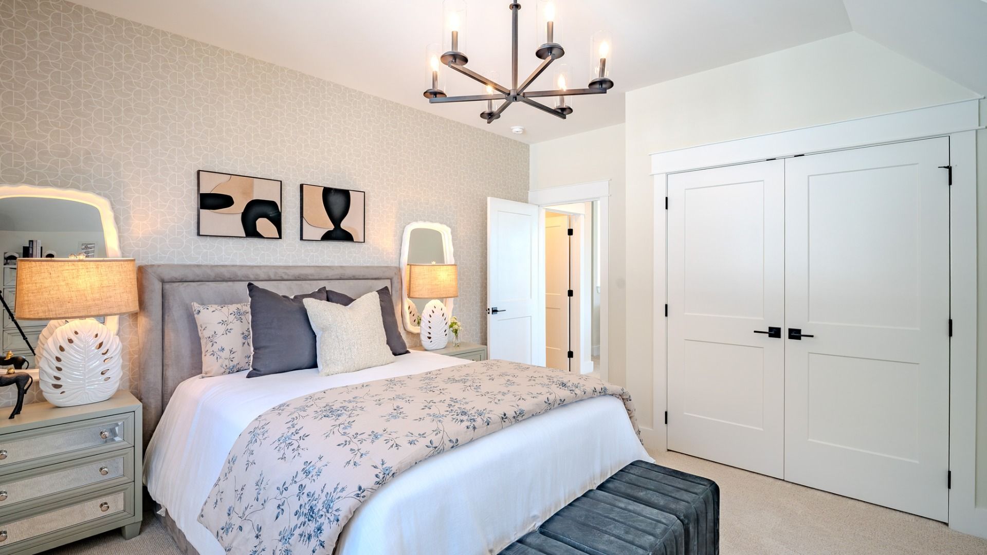 Secondary bedroom with carpet and bright natural light from windows