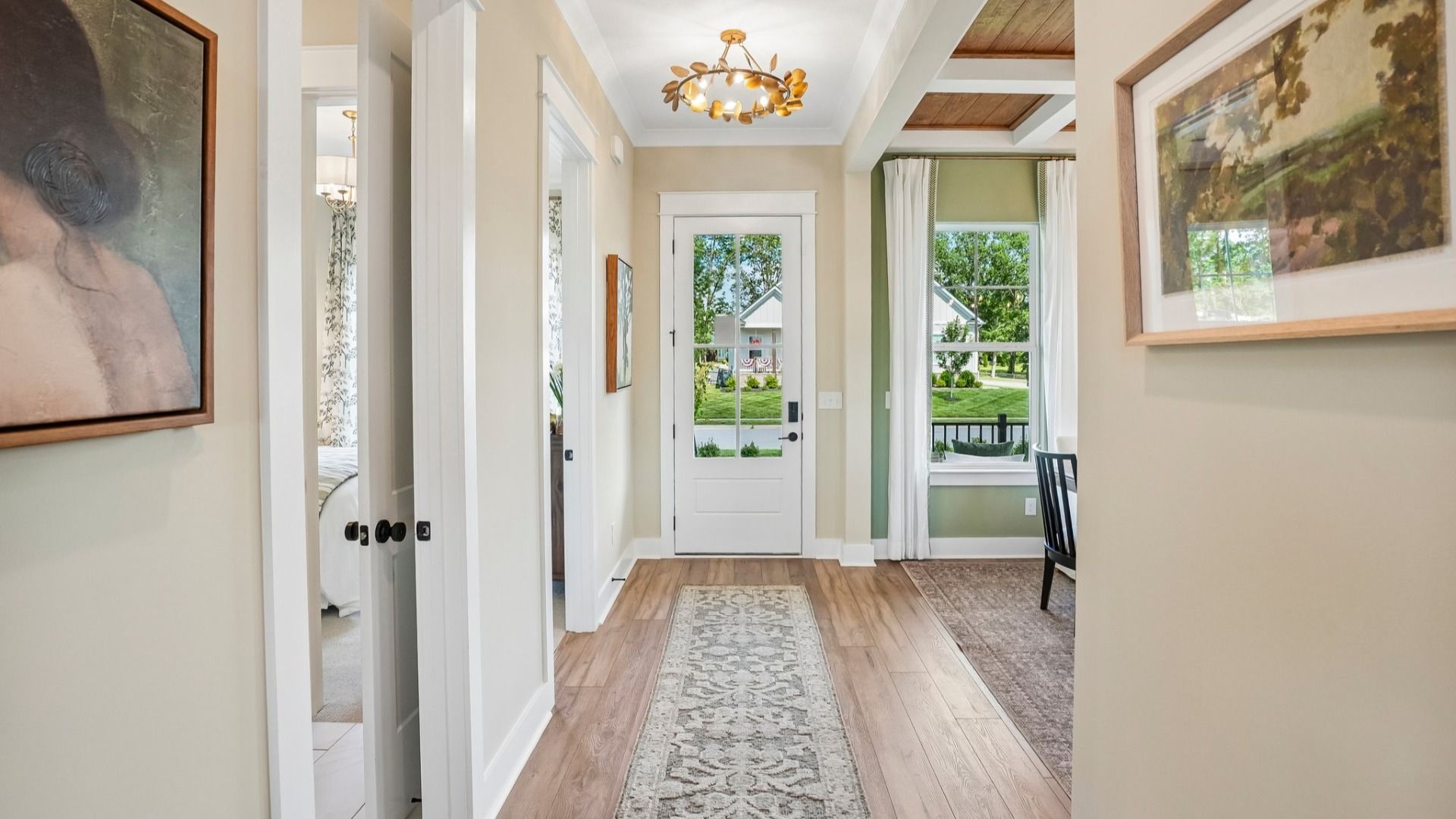 Front entryway to home with access to dedicated dining room