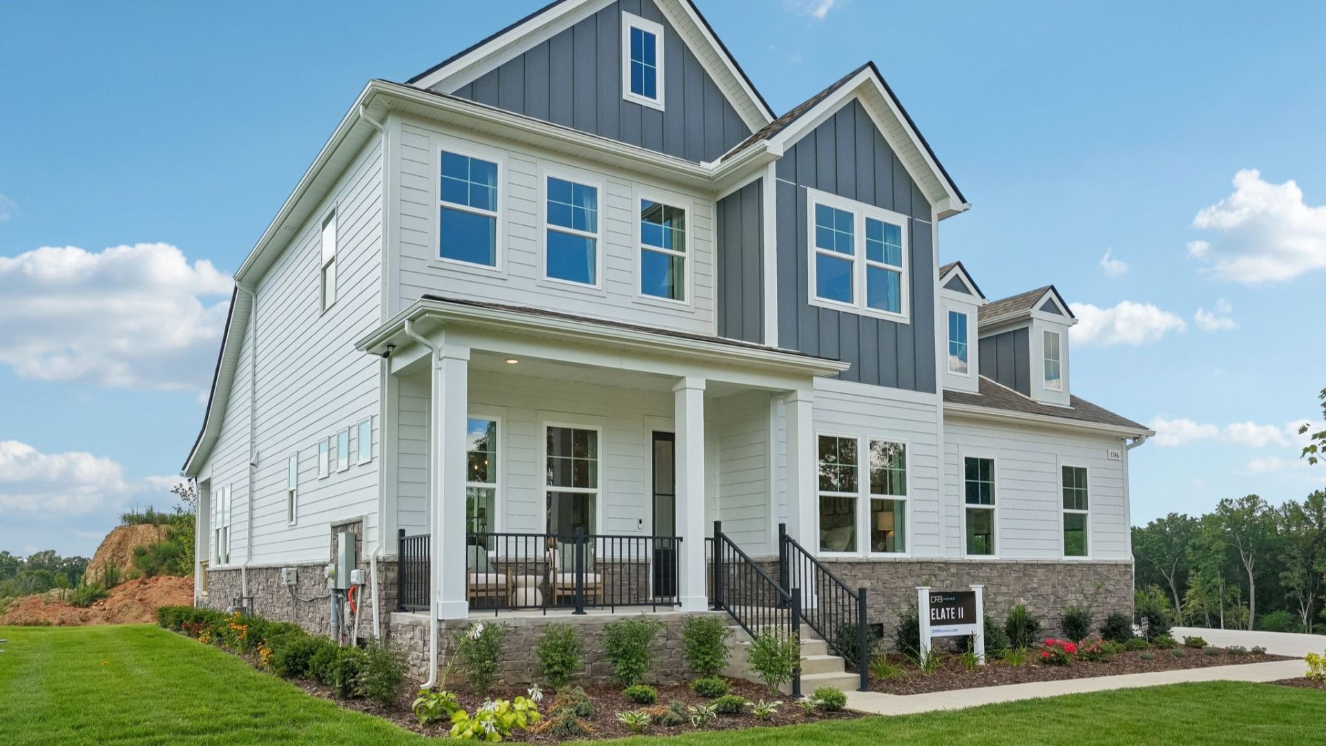 Front exterior of model home
