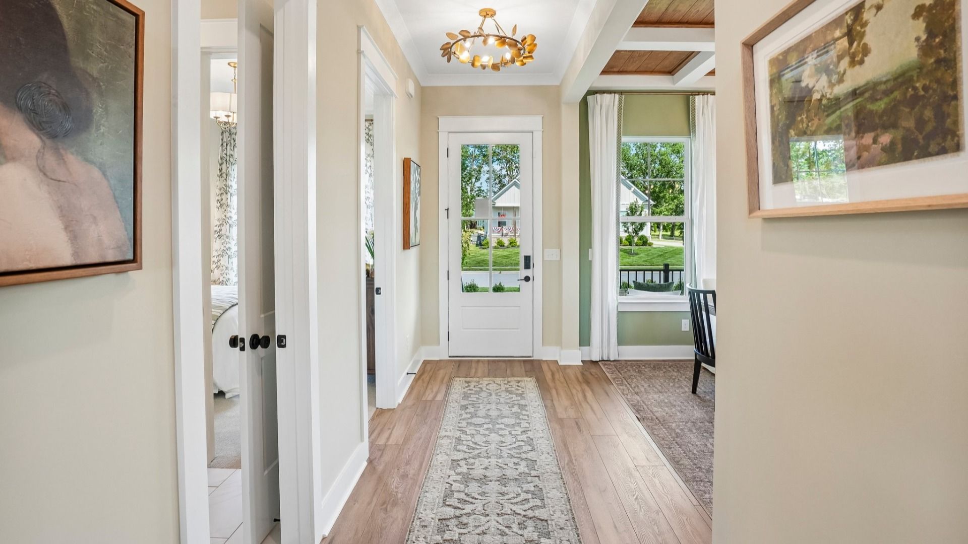 Front entryway to home with access to dedicated dining room