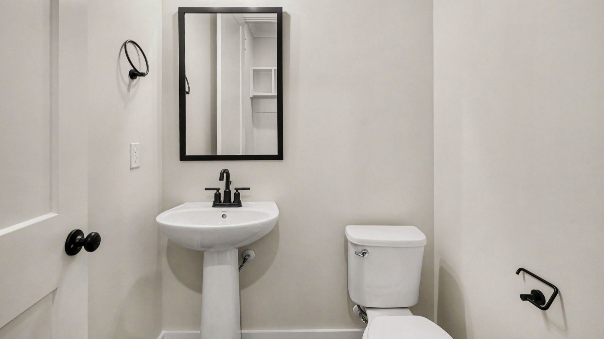 Spacious Powder Room