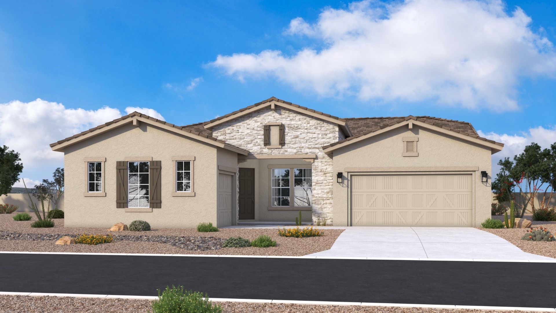 Montoro - Elevation B - Ranch Territorial
