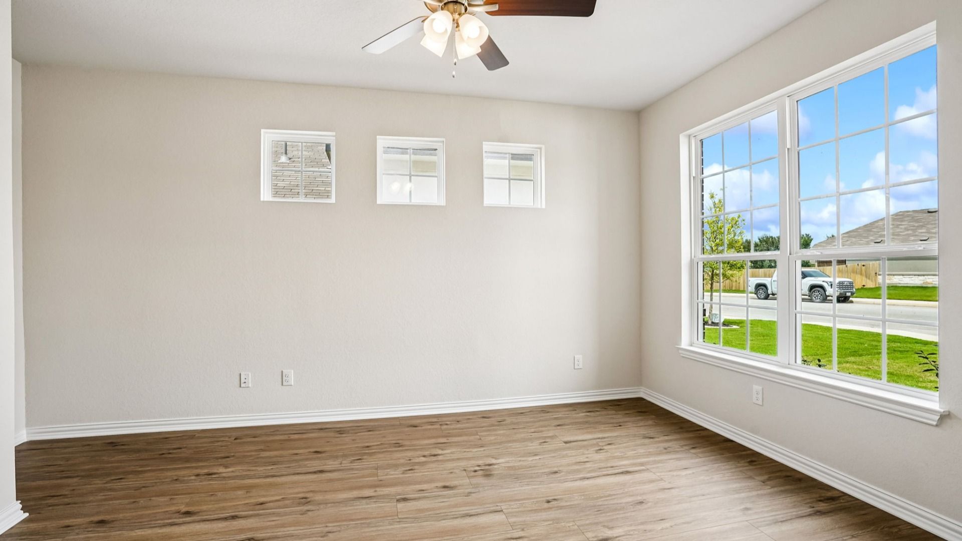 Dedicated Office Located at the Front of the Home