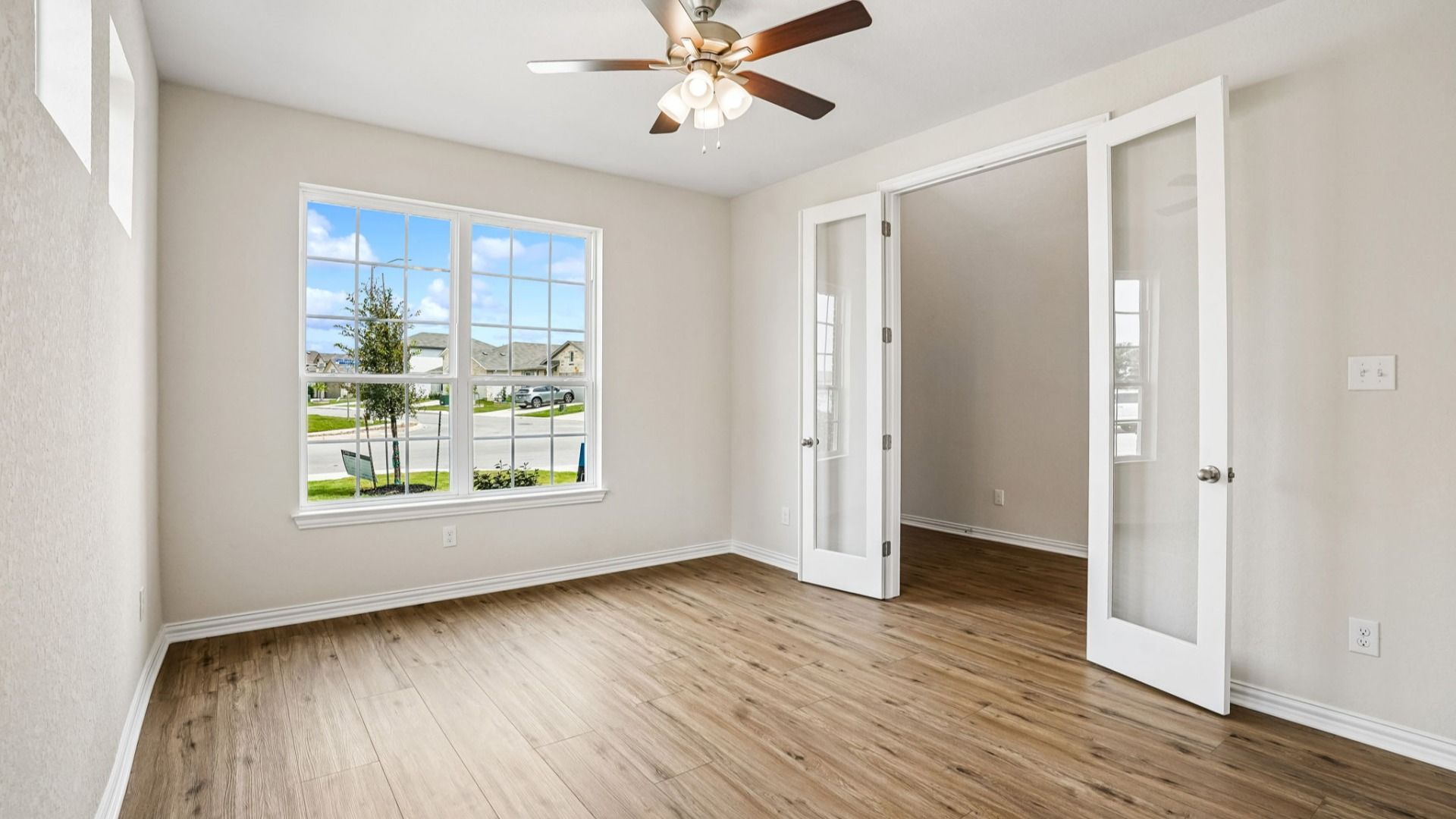 Dedicated Office Located at the Front of the Home