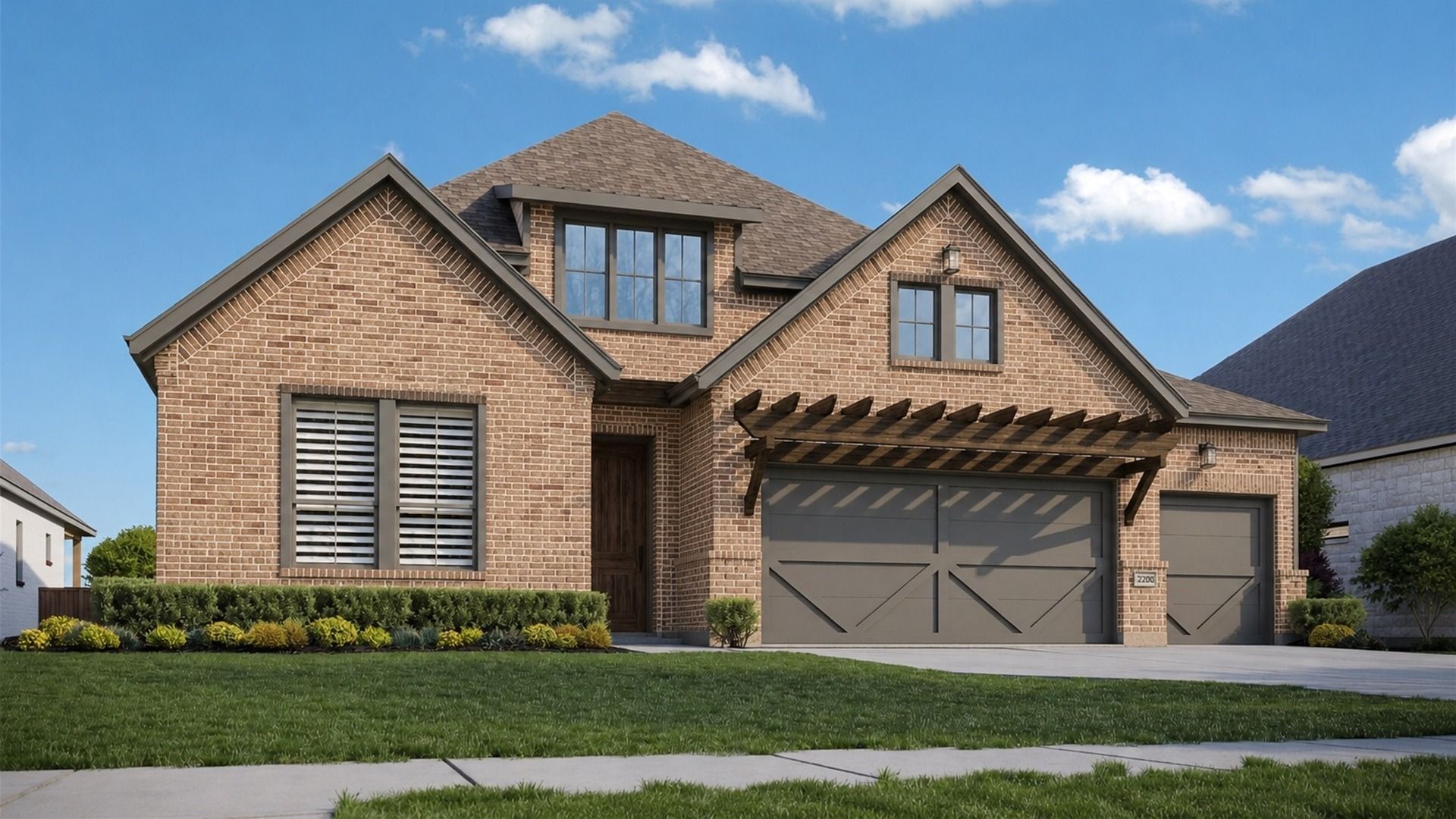 Elevation photo of similar floorplans, not picture of actual home.