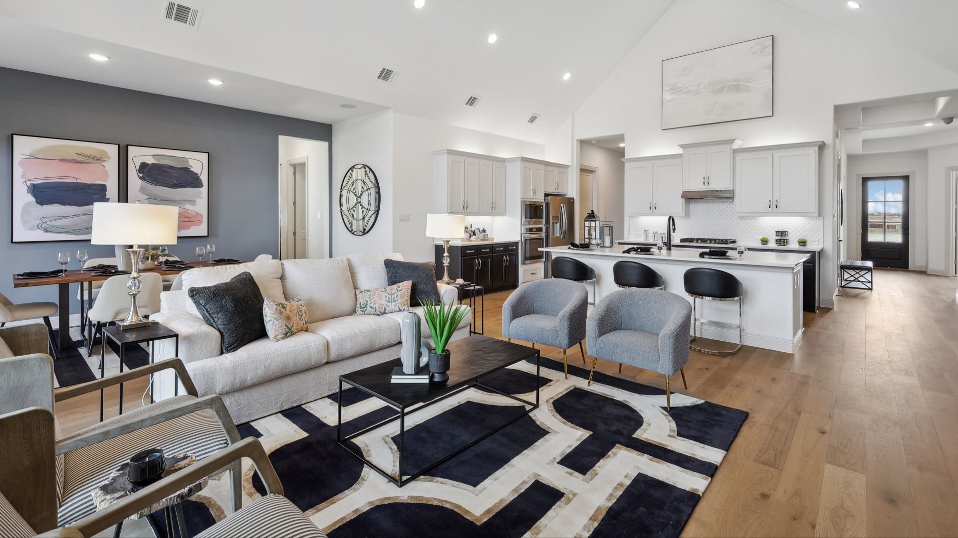 Model home photos of similar floorplans, not pictures of actual home.