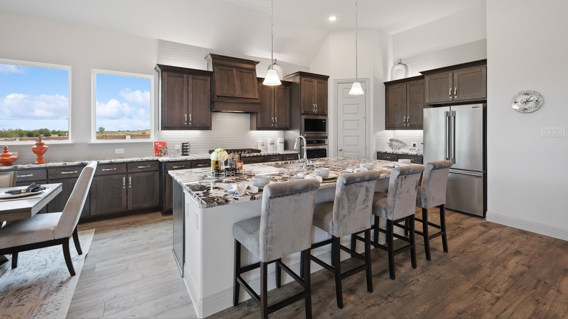 Model home photos of similar floorplans, not pictures of actual home.