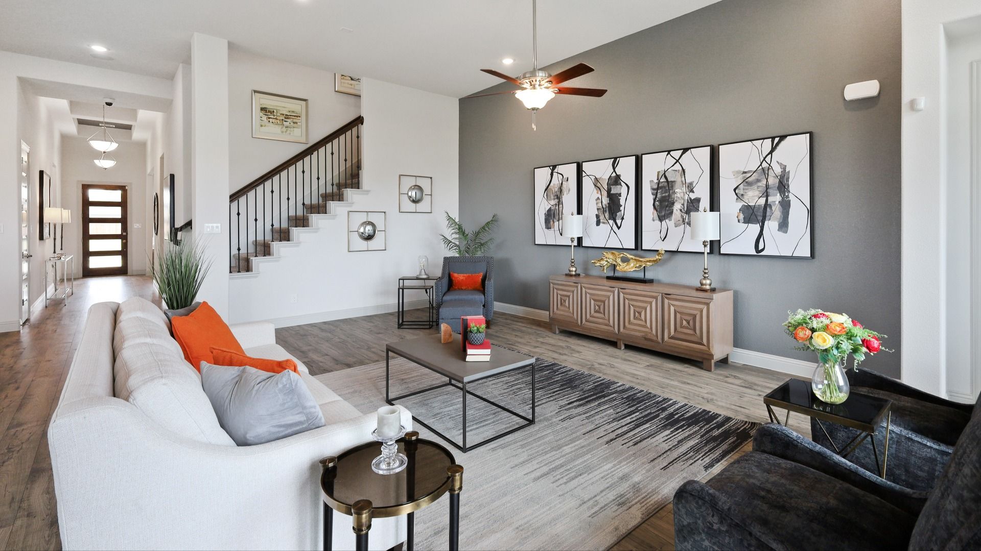 Model home photos of similar floorplans, not pictures of actual home.