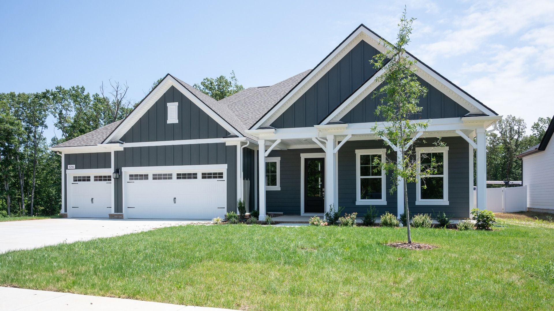 Burgess Exterior at Brush Creek in Fairview, TN with 3rd Car Garage