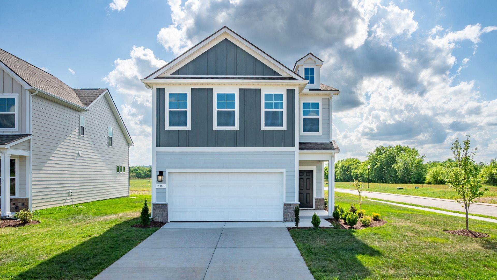 Exterior of Juniper Plan Home built at Bearwood in Mt. Pleasant, TN