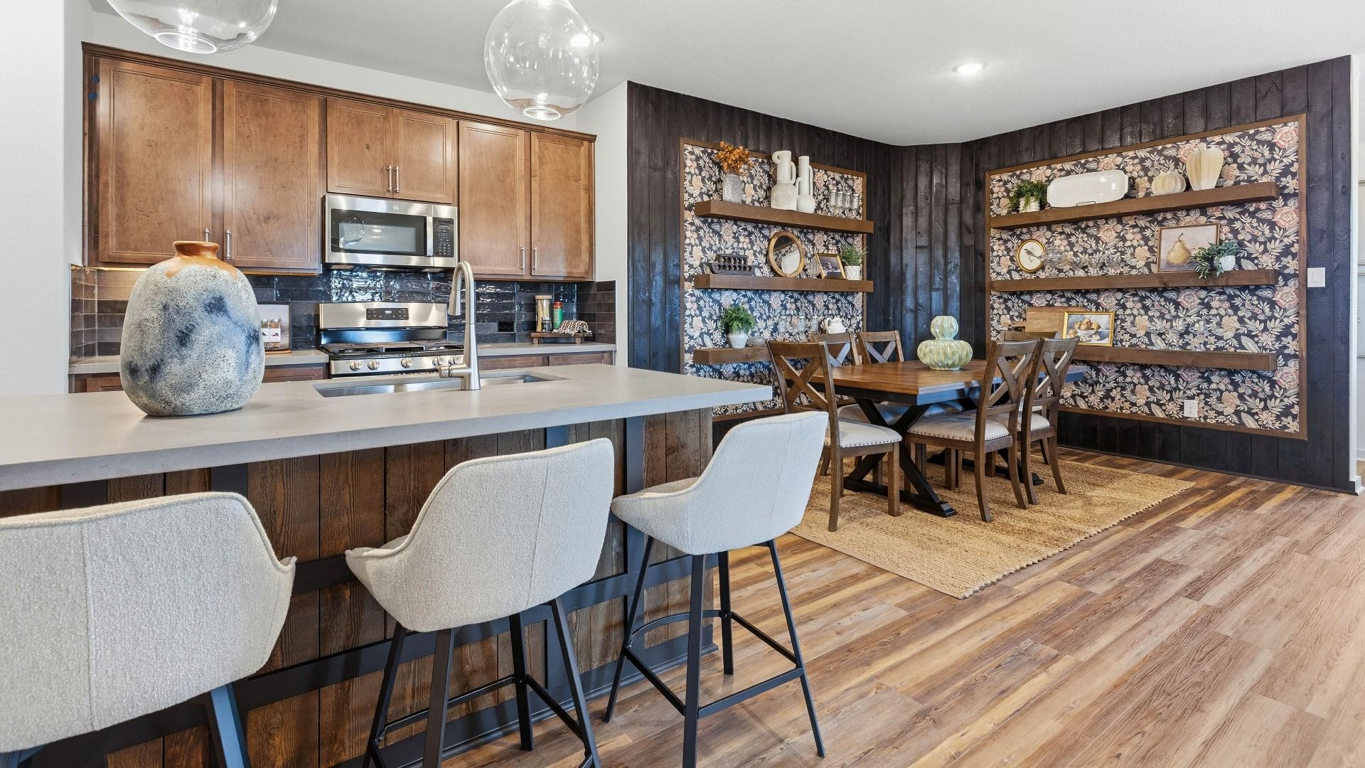 Model home photos of similar floorplans, not pictures of actual home.