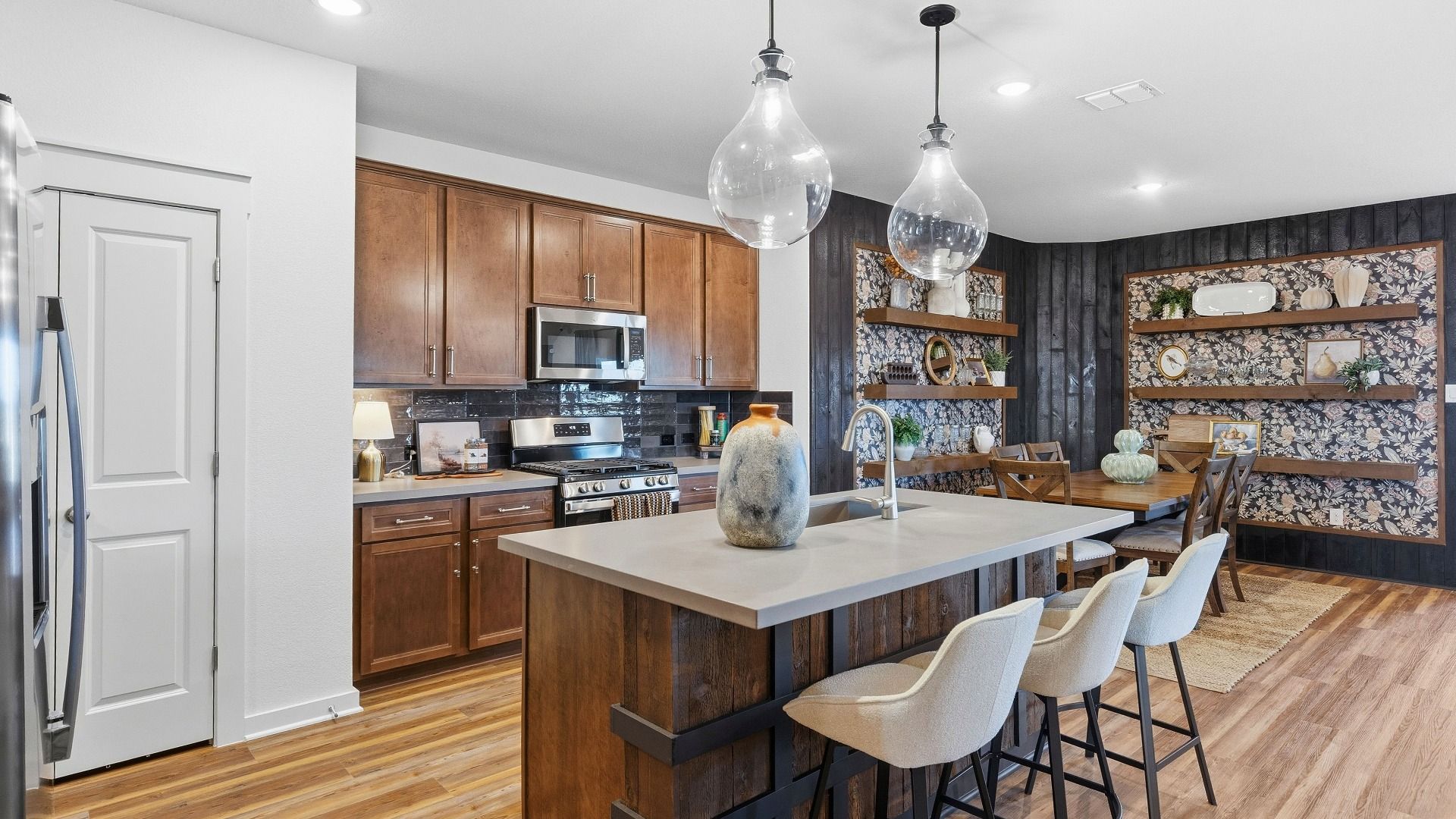 Model home photos of similar floorplans, not pictures of actual home.