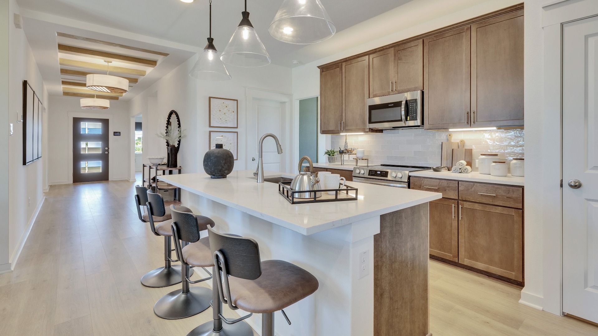 Model home photos of similar floorplans, not pictures of actual home.