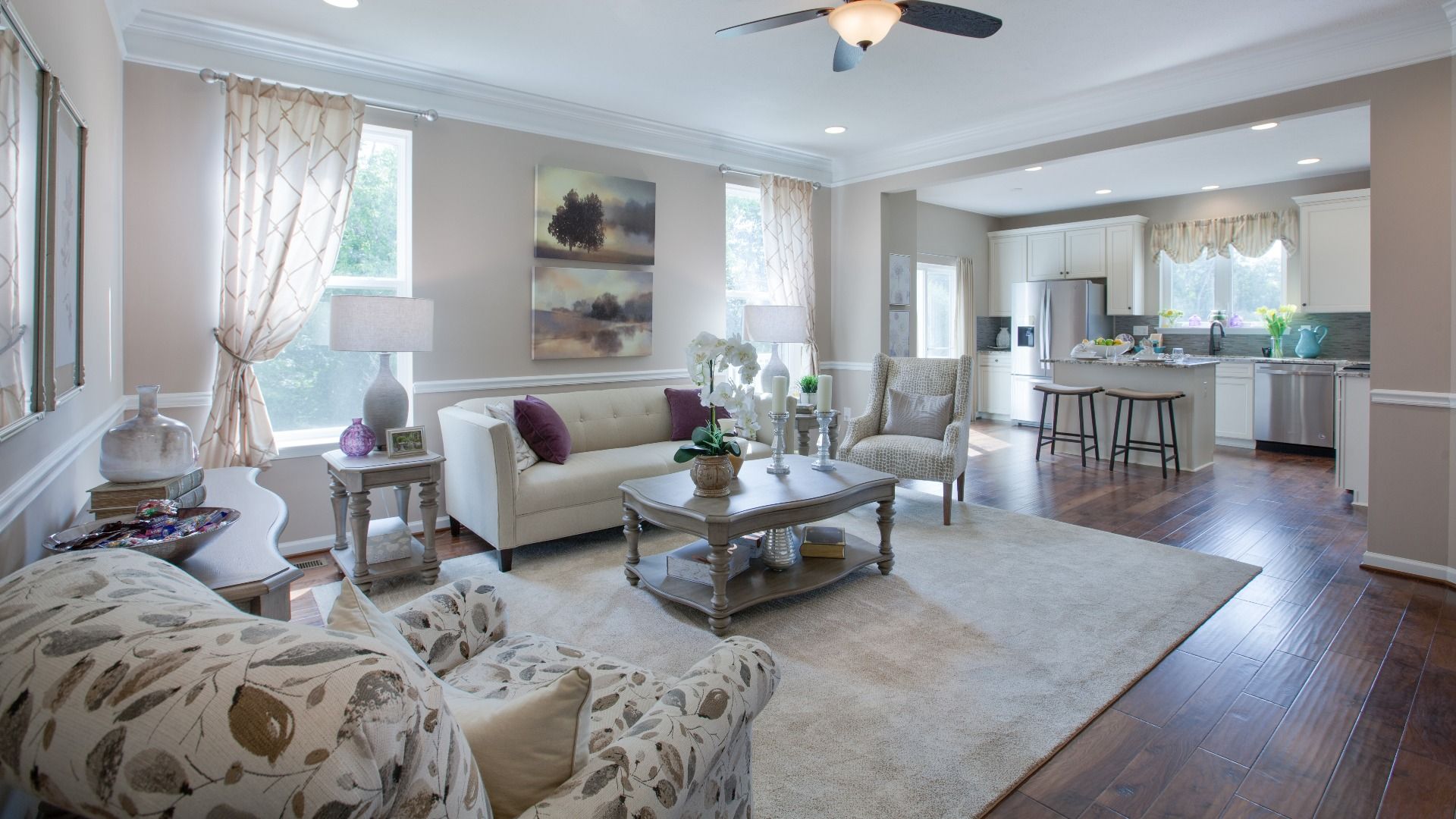 Model home photos of similar floorplans, not pictures of actual home.